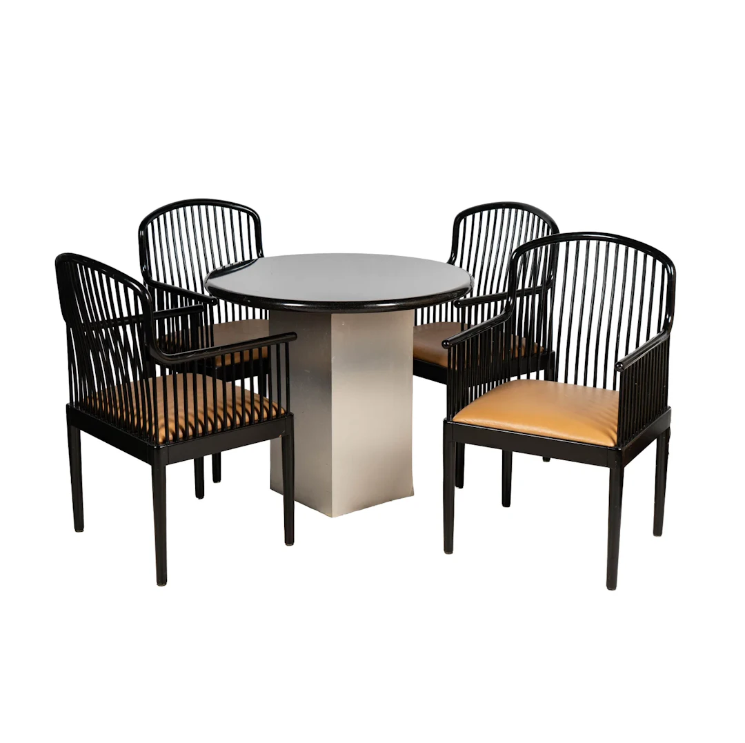 Davis Allen for Stendig Breakfast Table and Four Chairs
