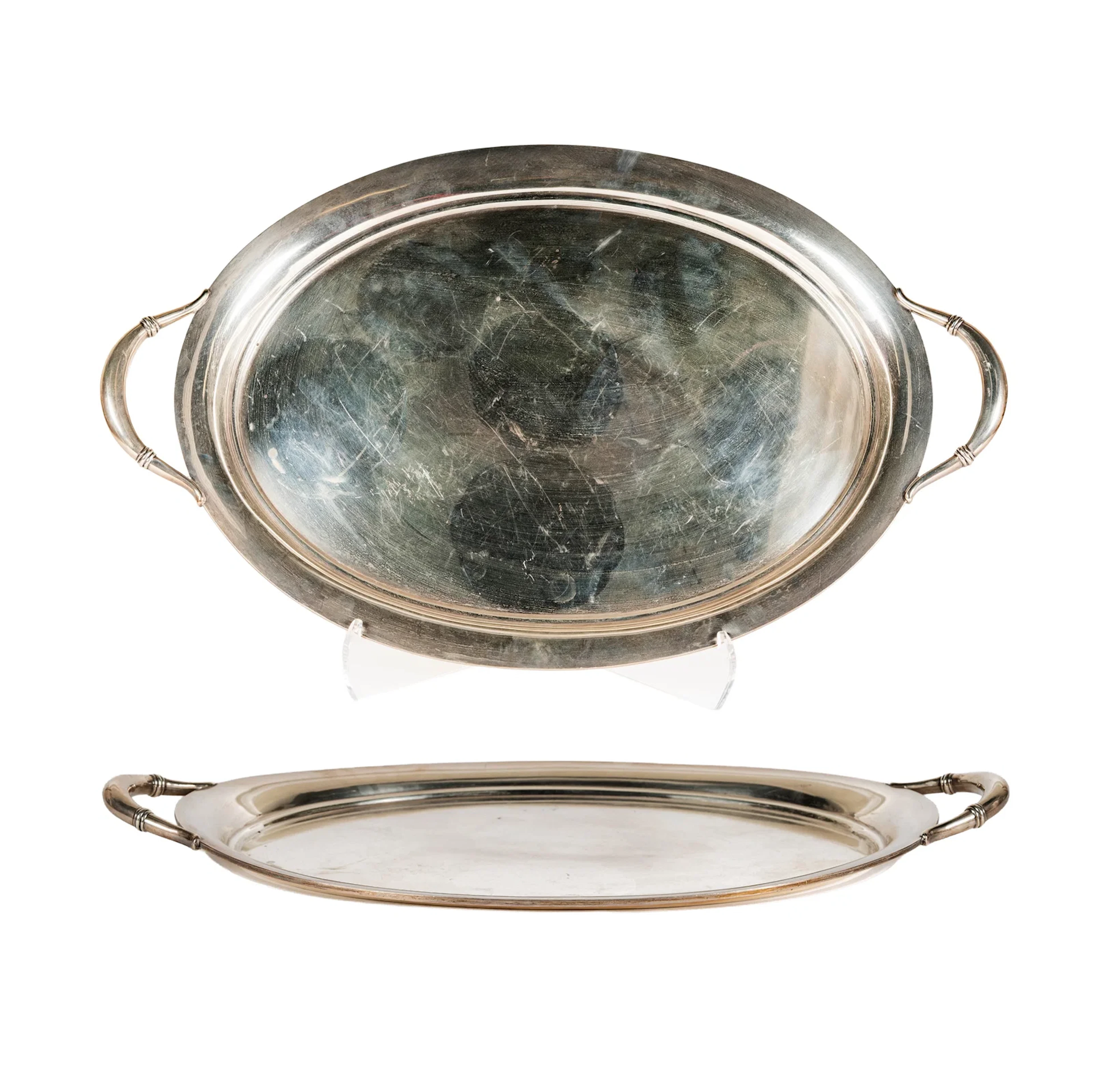 An International Sterling Silver Two-Handle Tray