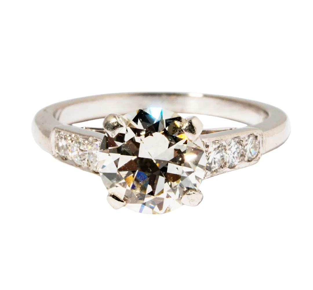 Platinum and Diamond Ring