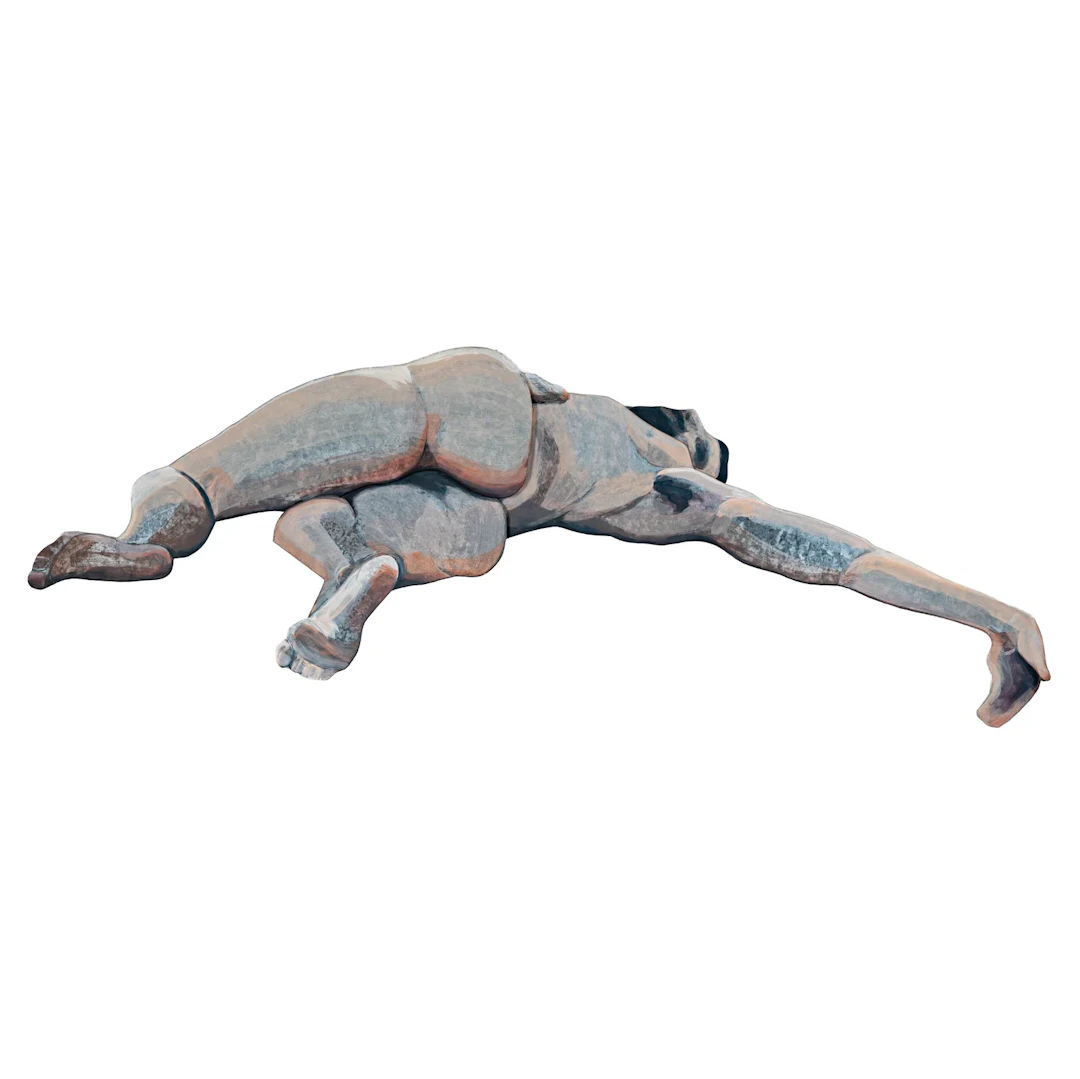 Carla Paganelli (20th Century): Reclining Male