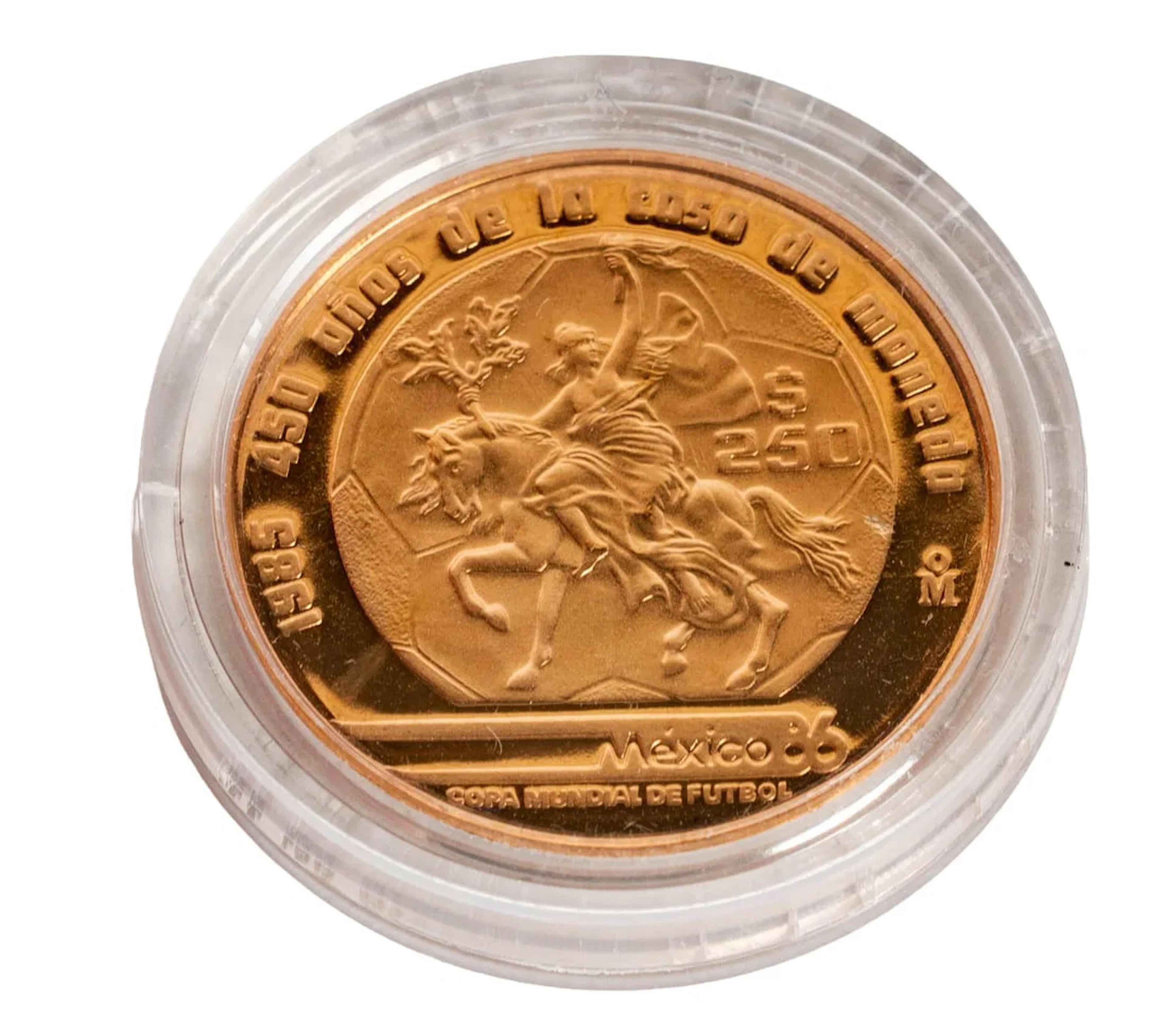 1986 Mexico 250 Peso Gold Coin