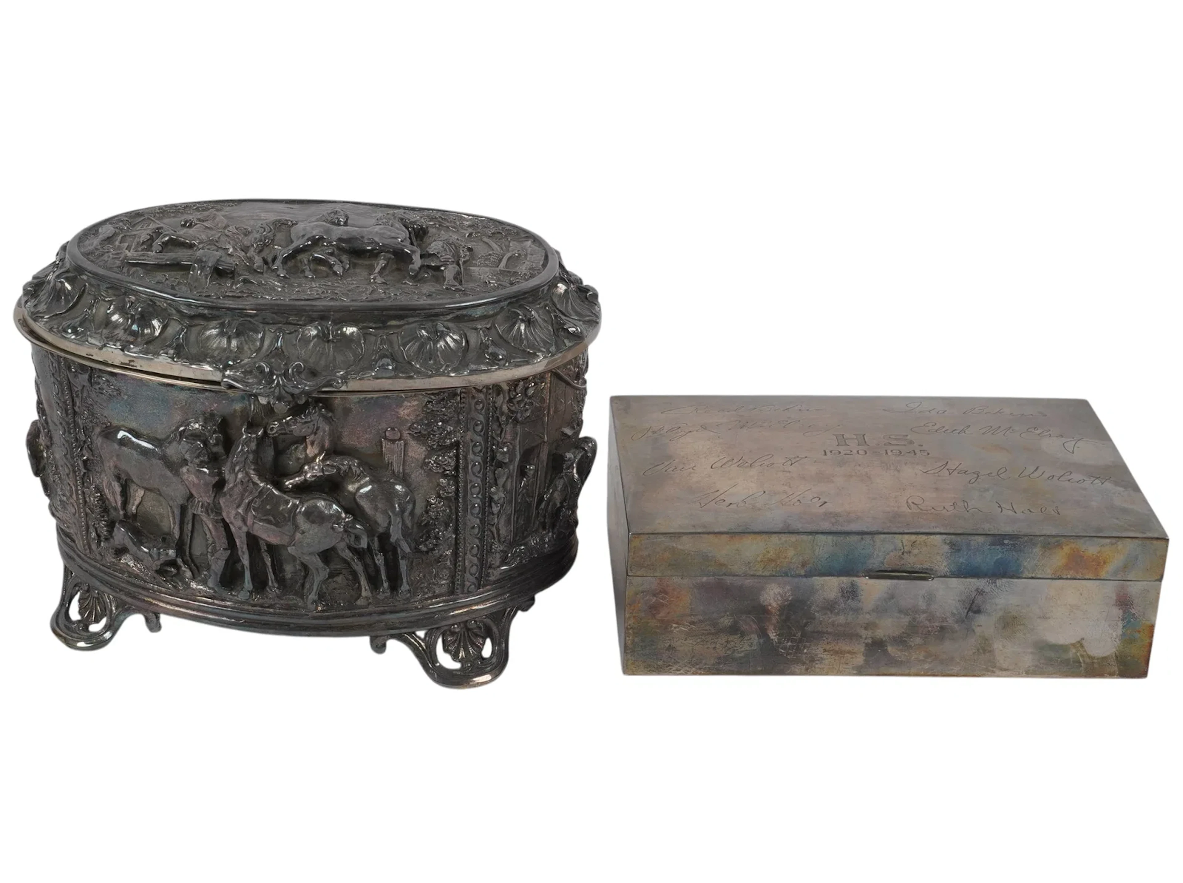 Two Sterling Silver Boxes