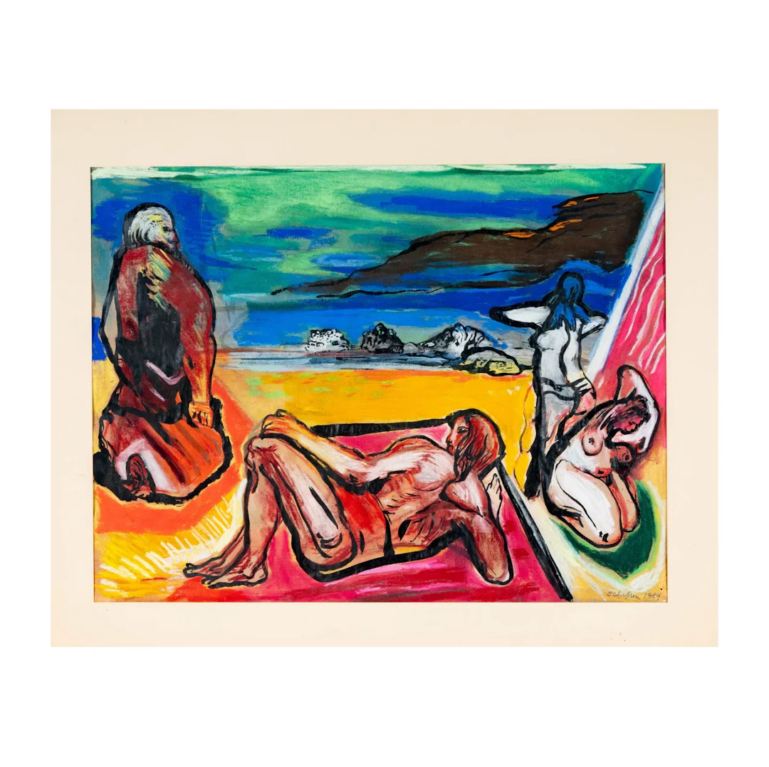 Figures on the Beach