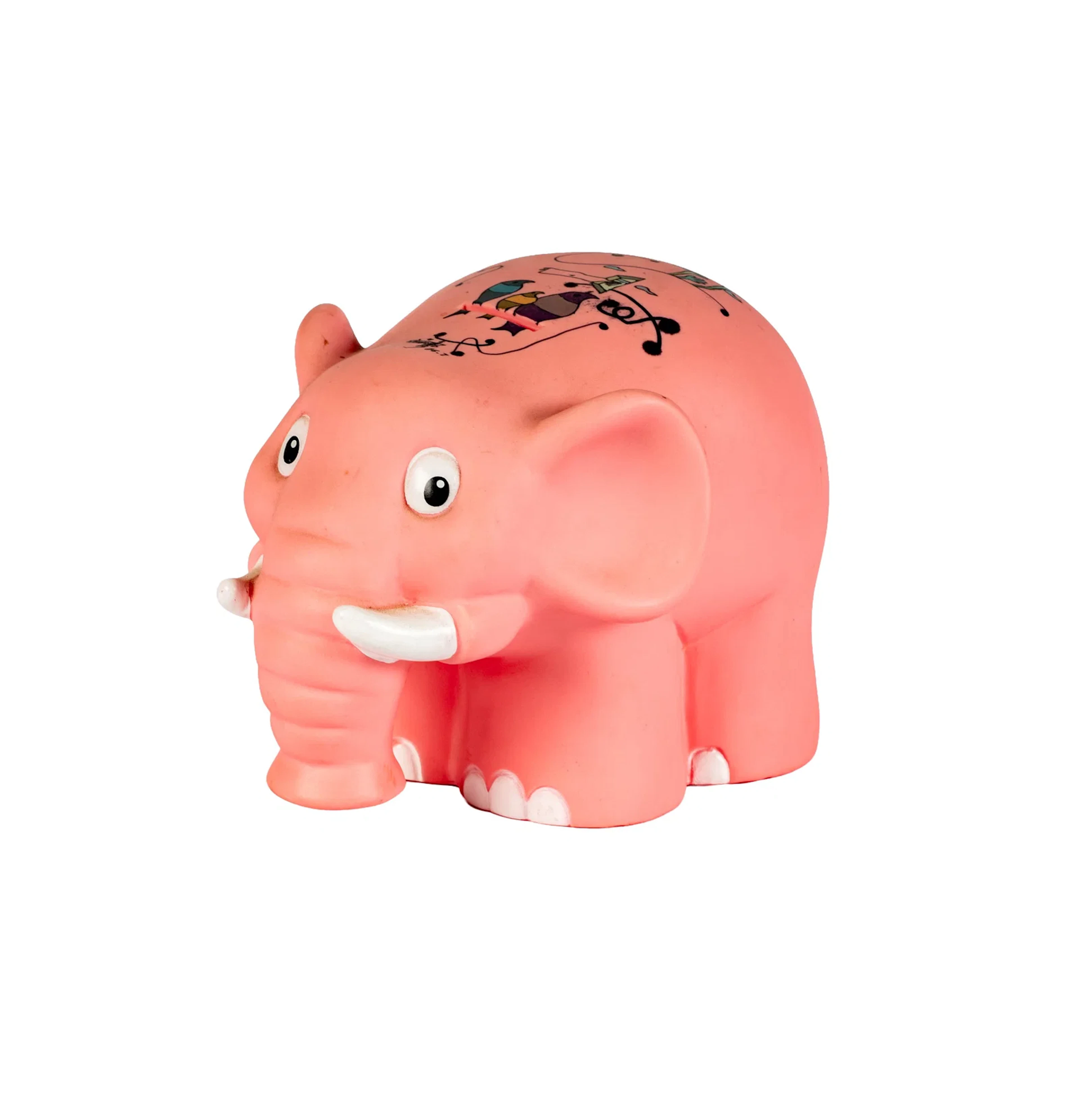 Fang Yixiu (Chinese, B. 1979): Painted Elephant Form Coin Bank