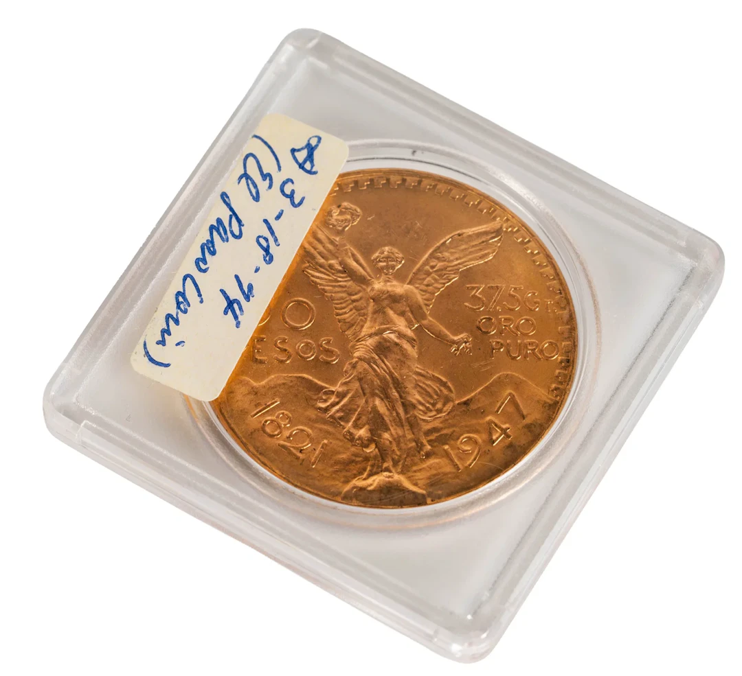 1947 Mexico 50 Pesos Gold Coin