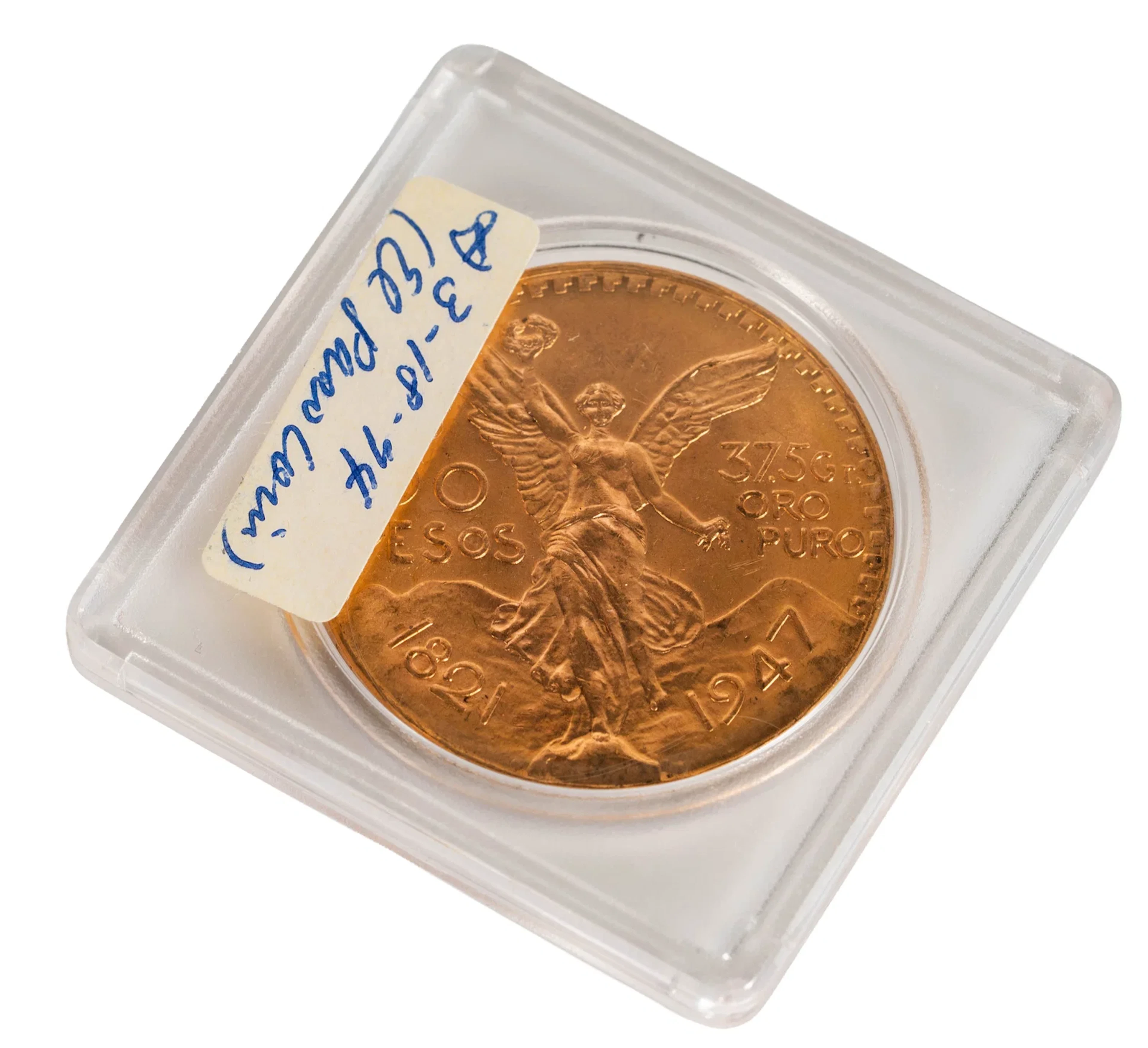 1947 Mexico 50 Pesos Gold Coin