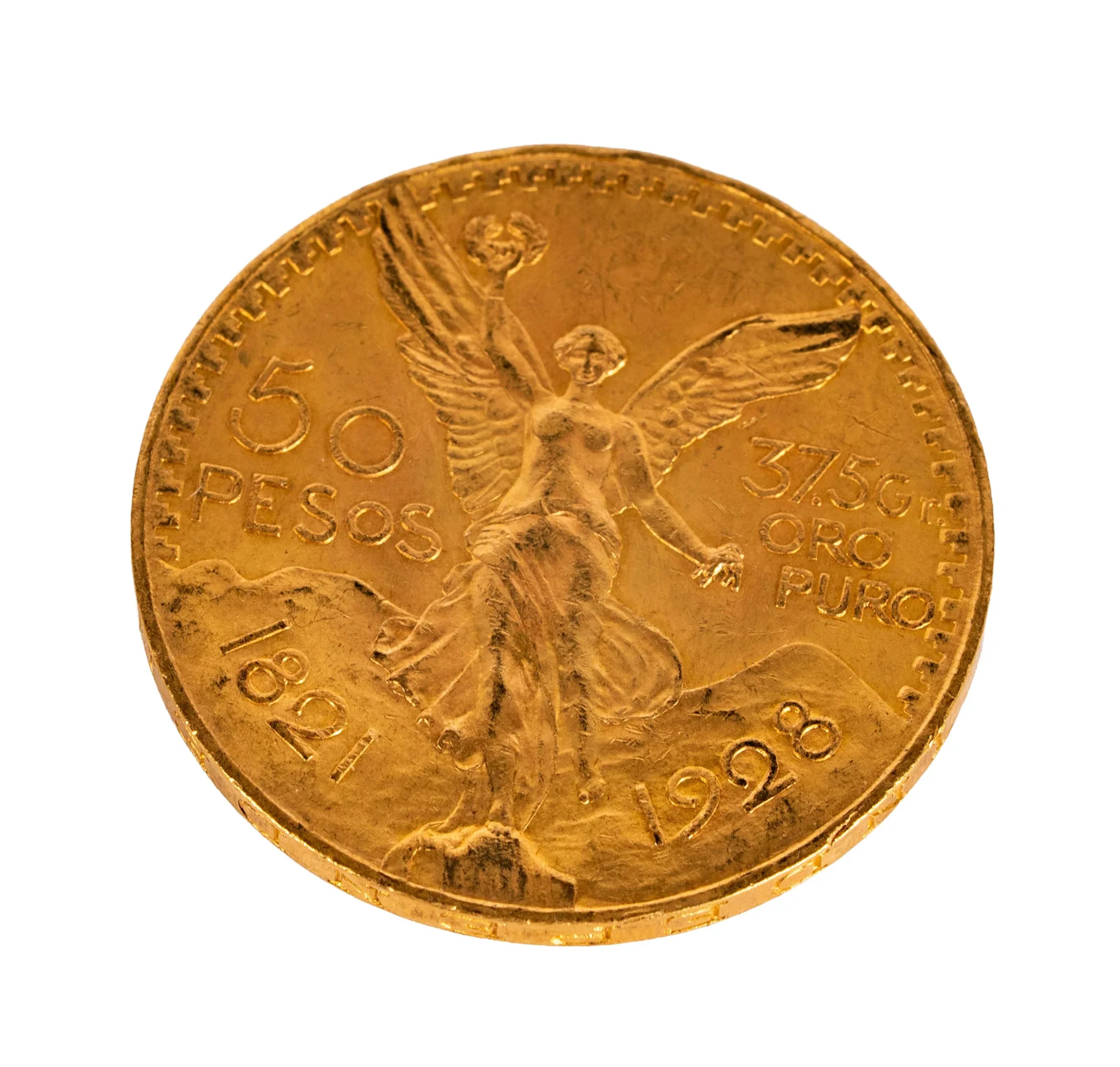 1928 Mexico 50 Pesos Gold Coin