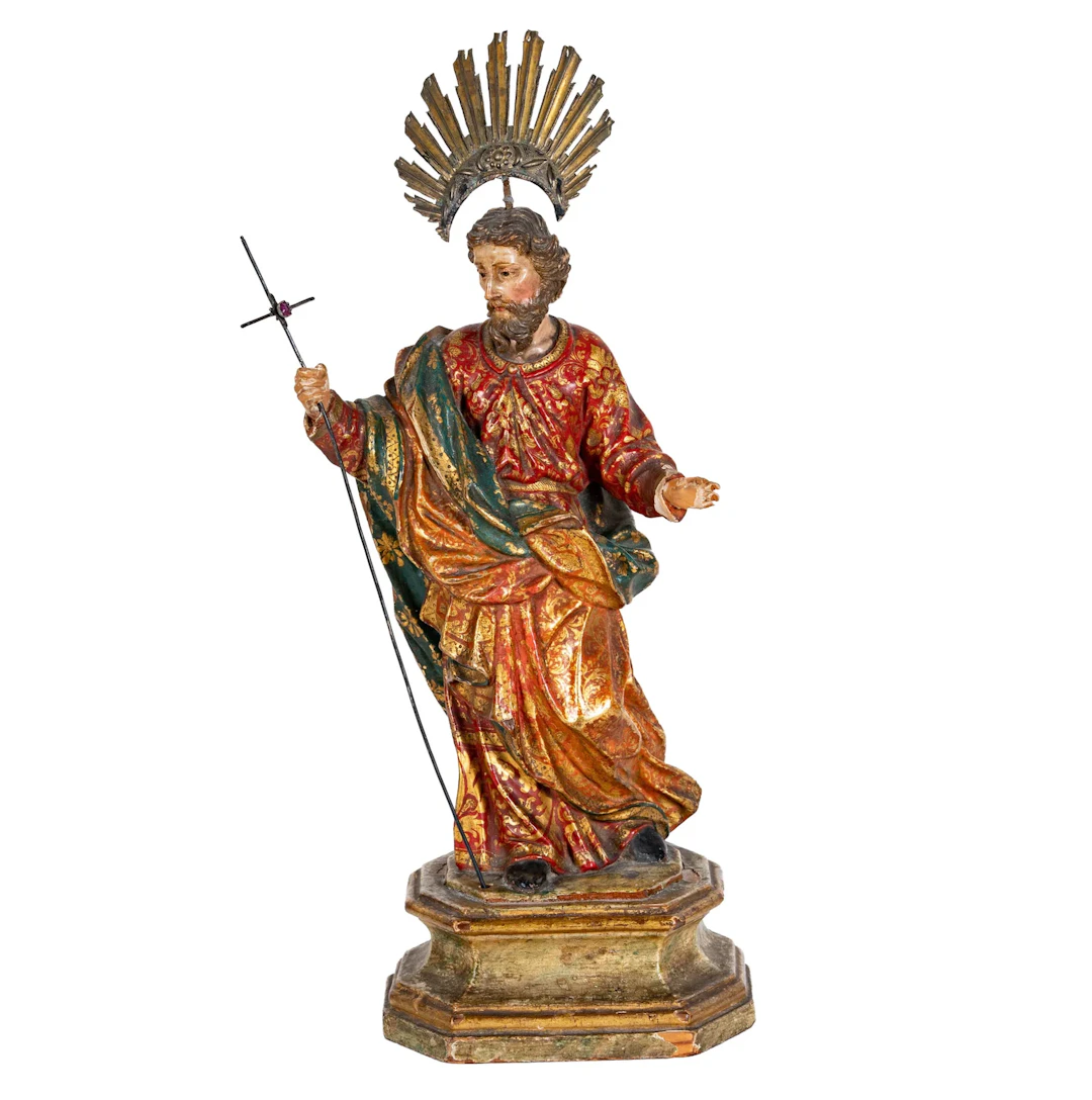 An Antique Spanish Colonial Wood Santo