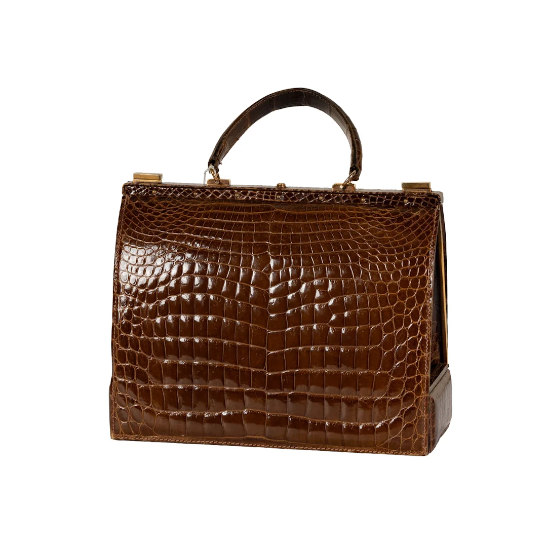 Lederer Brown Leather Travel Handbag