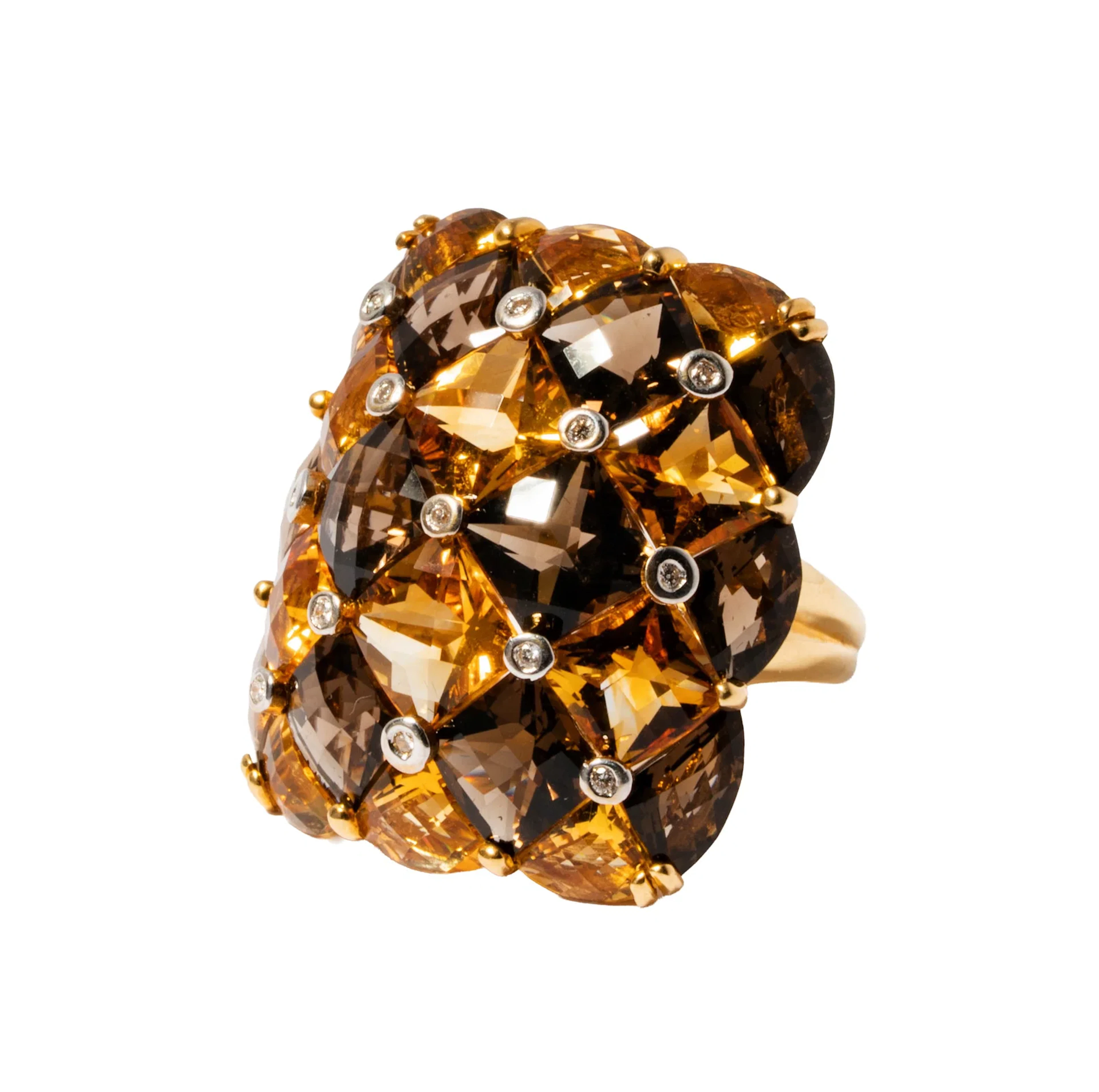 18K Yellow Gold Cocktail Ring