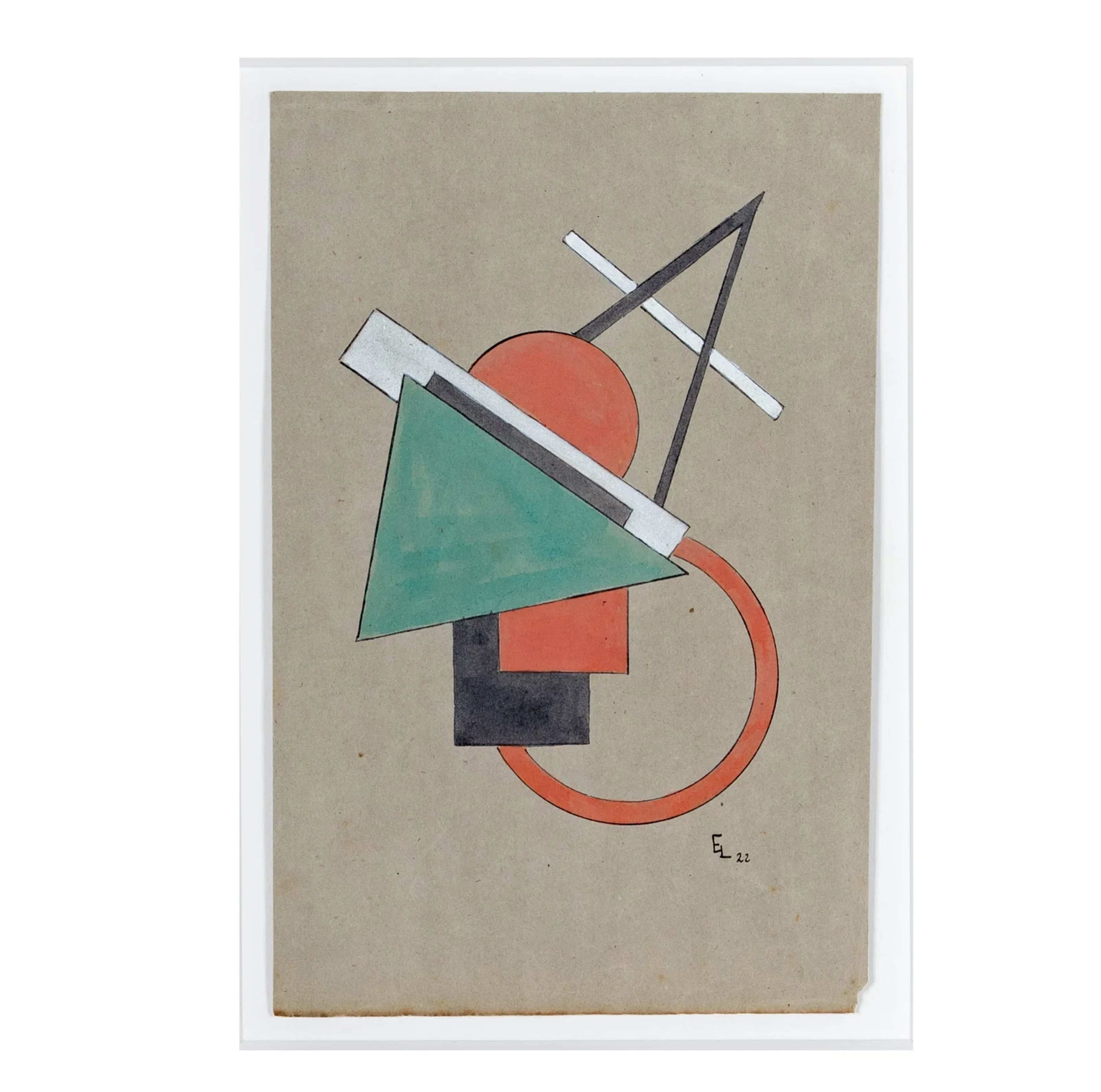 Lazar Markovitch Lissitzky, Russia 1890-1941, Abstract Study
