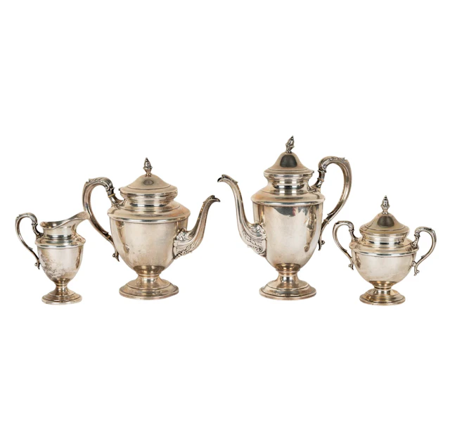 A Four-Piece Sterling Tea Service