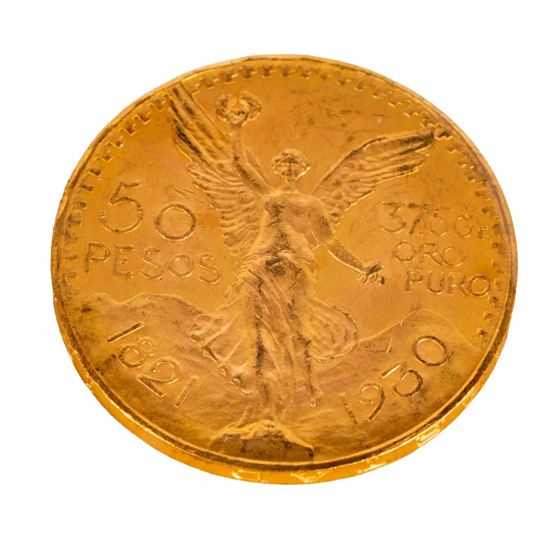 1930 Mexico 50 Pesos Gold Coin