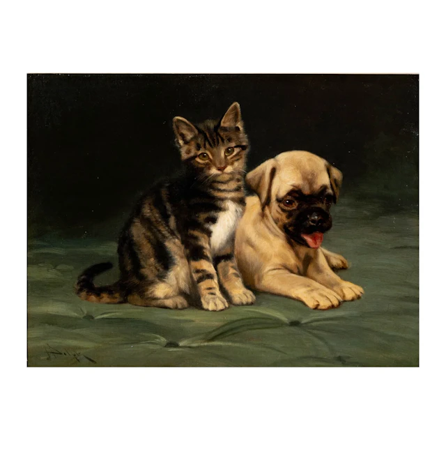 John Henry Dolph, American 1835-1903, Good Friends