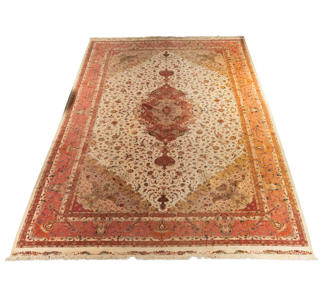 A Silk Tabriz Palatial Area Rug