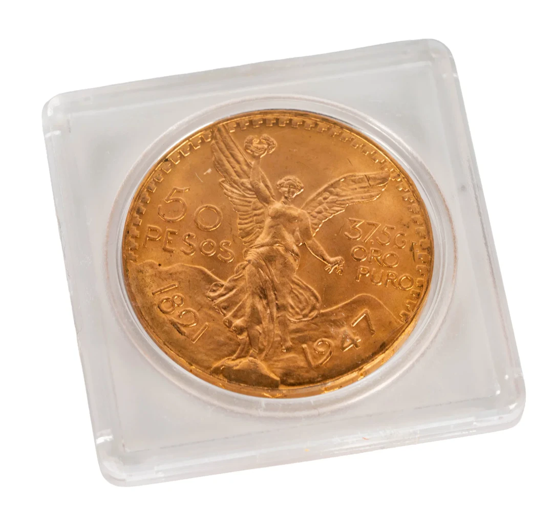 1947 Mexico 50 Pesos Gold Coin