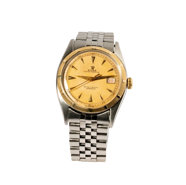 Rolex Stainless Steel and Gold Ovettone Ref. 6105 Automatic Watch