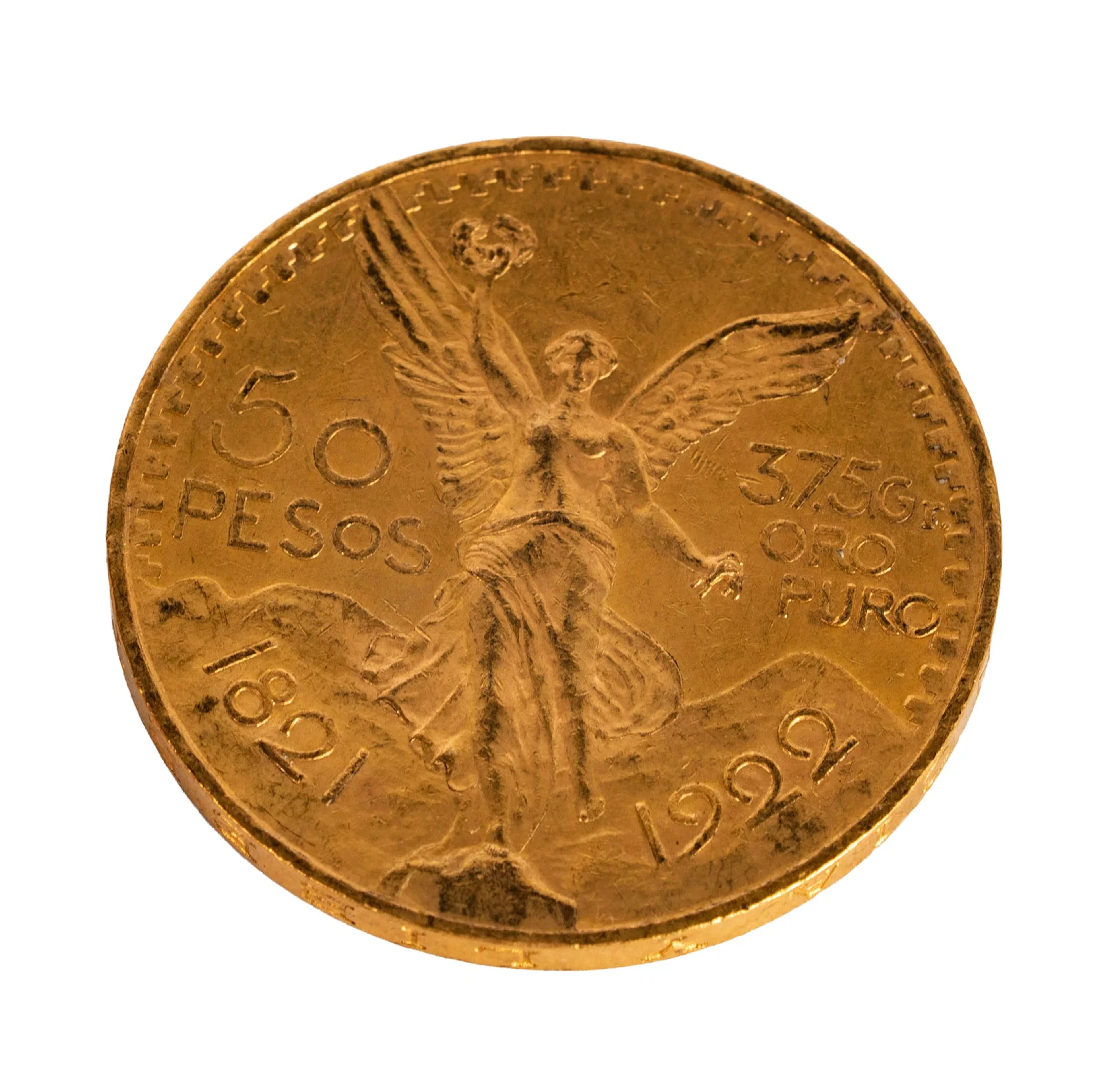 1922 Mexico 50 Pesos Gold Coin
