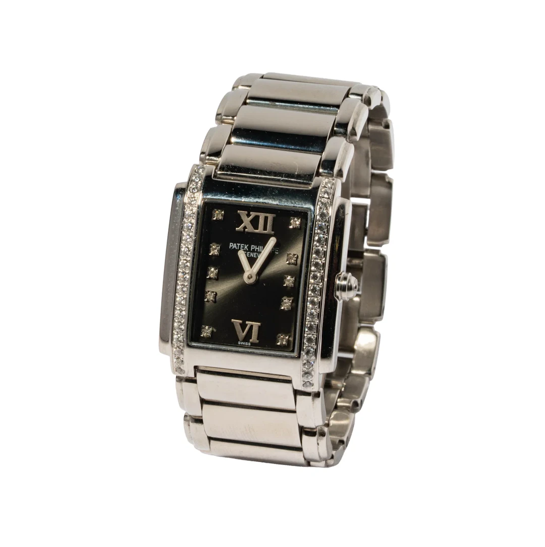 Patek Philippe Twenty-4 Ladies Stainless Steel and Diamond Watch