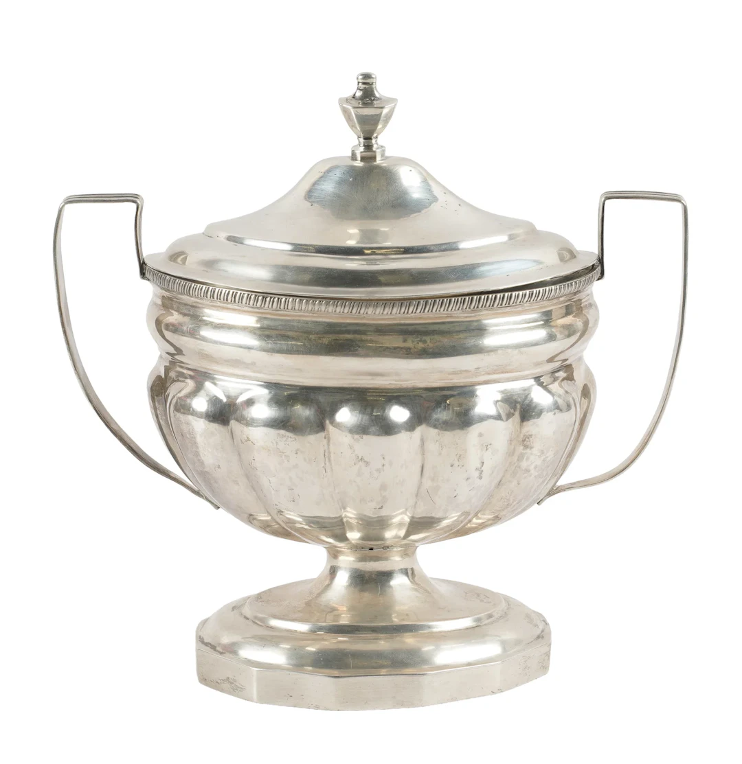 Antique American Silver Two Handle Bowl