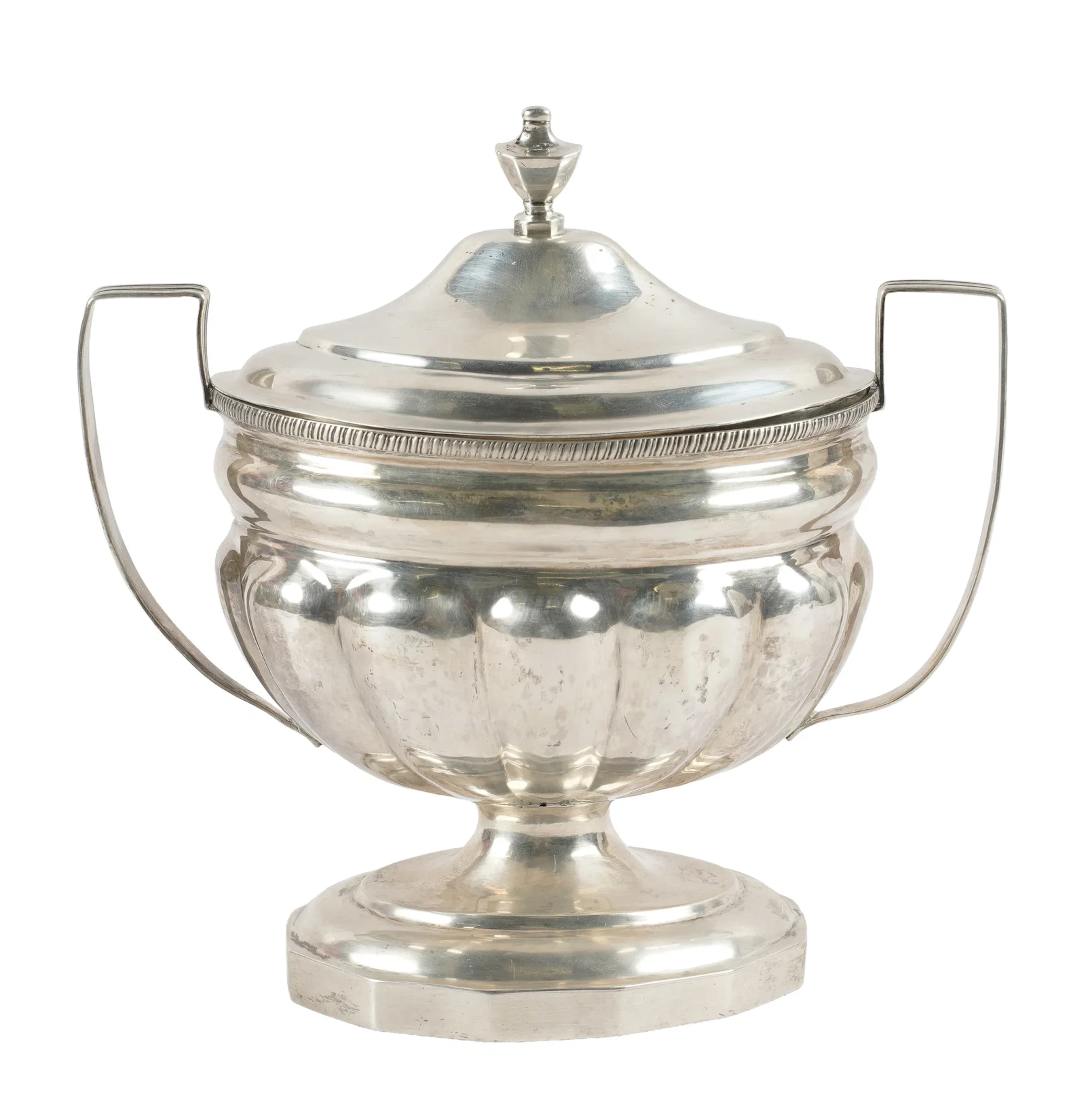 Antique American Silver Two Handle Bowl