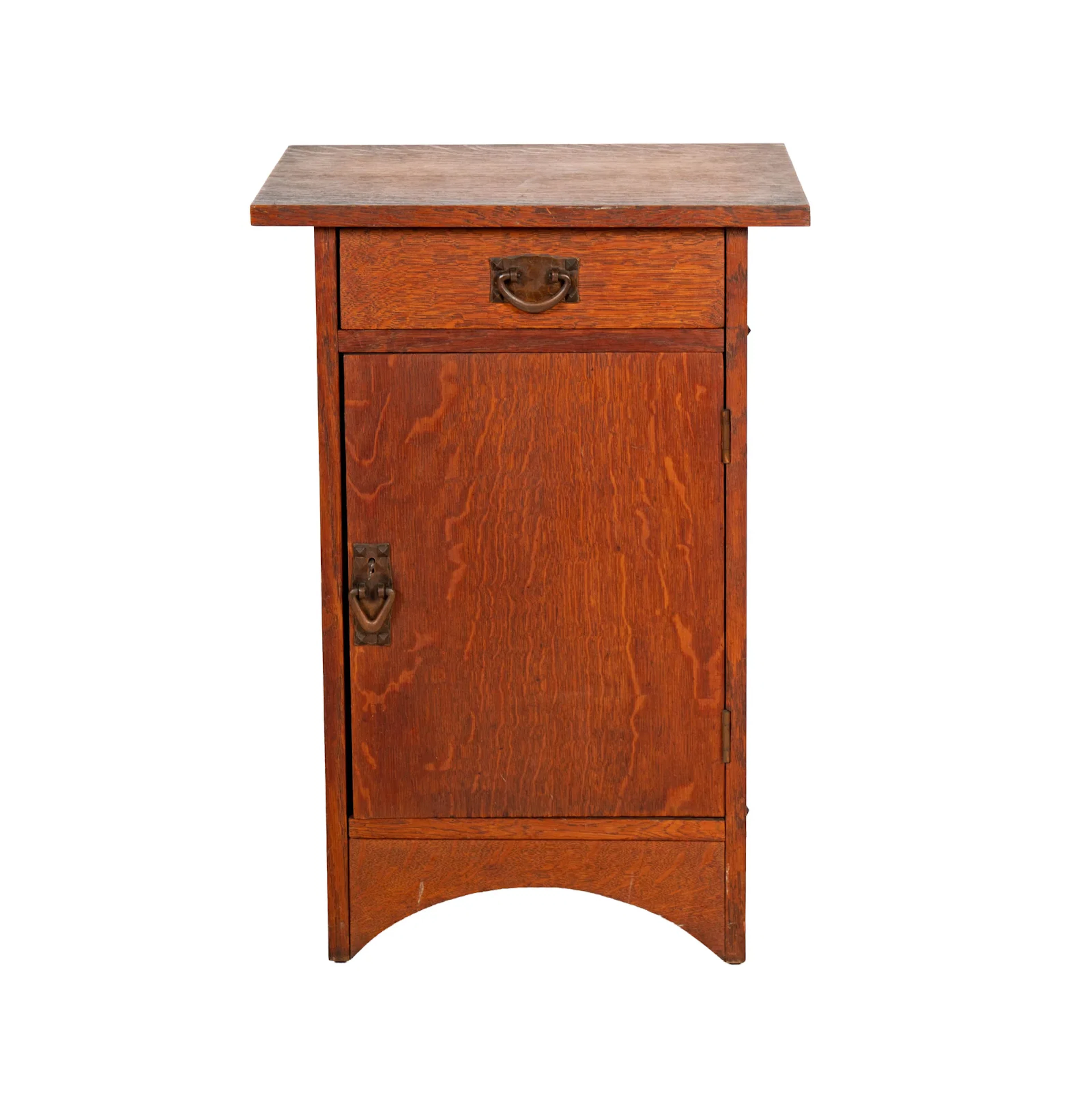 Gustav Stickley Single Drawer Smoking Cabinet #89