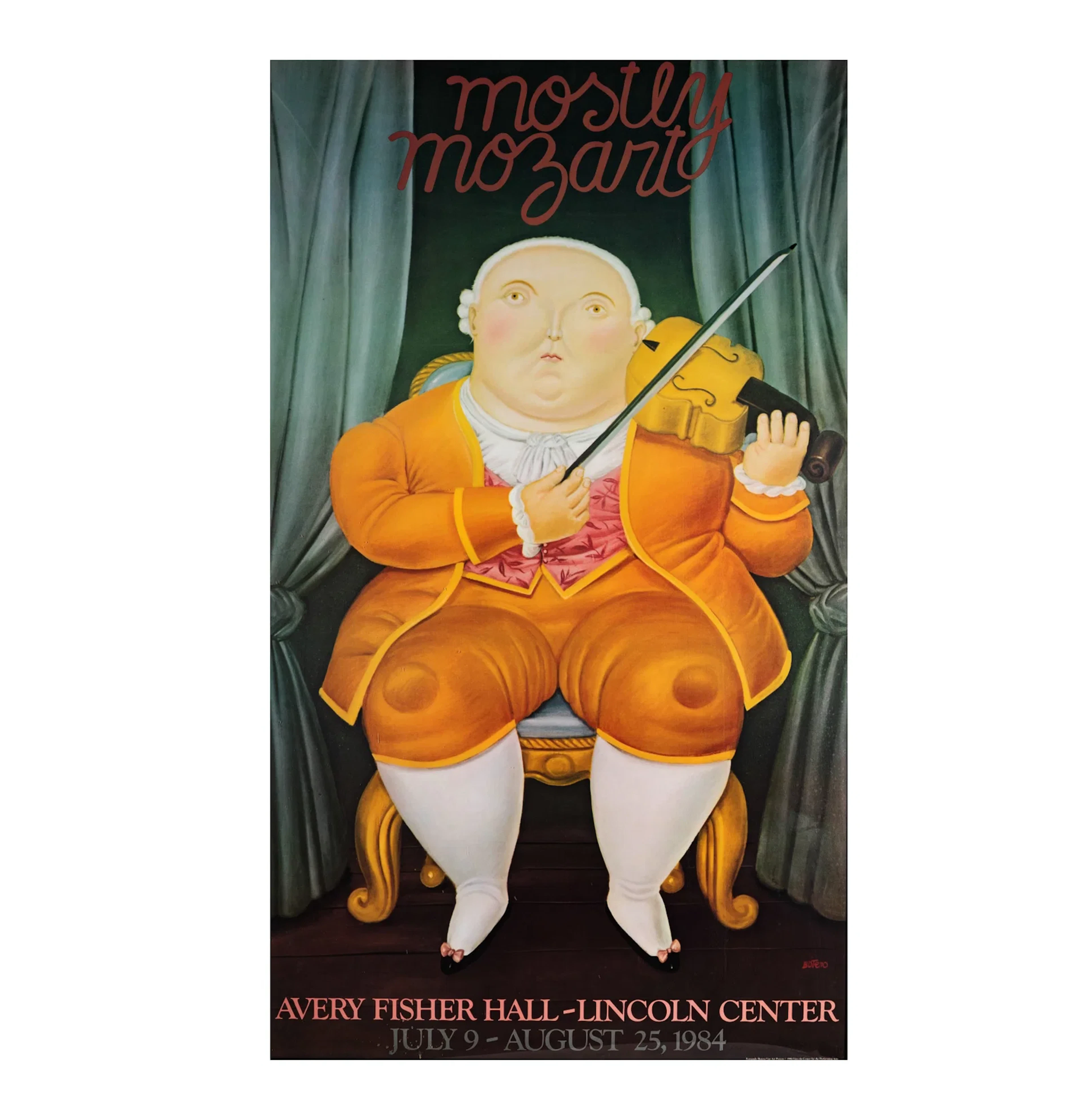 Fernando Botero Mostly Mozart Poster