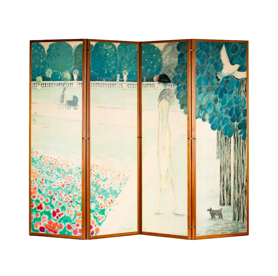 Jean-Pierre Cassigneul, French 1935, Screen Les Jardins du Luxembourg