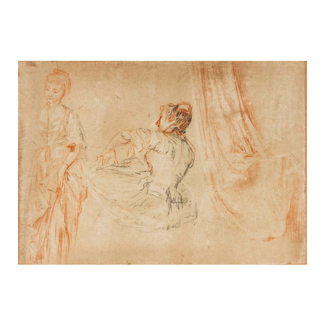 Antoine Watteau, French 1684-1721, Two Women