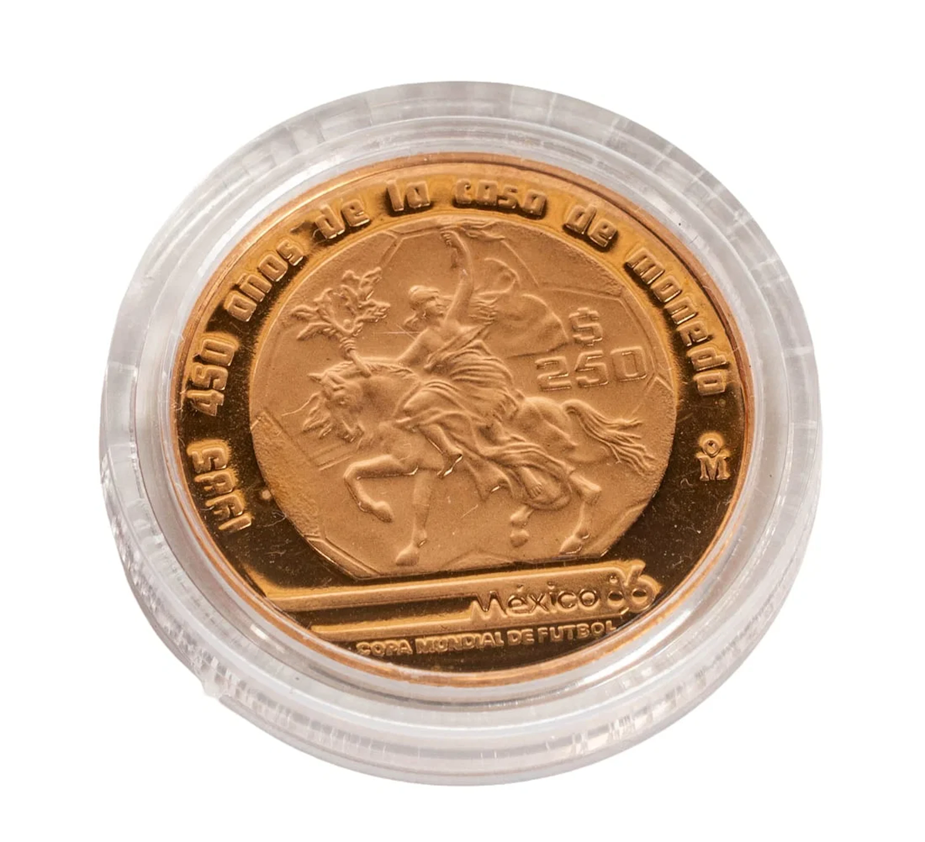 1986 Mexico 250 Peso Gold Coin