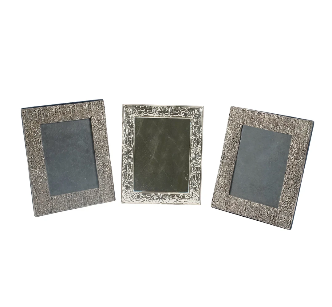 Three Sterling Picture Frames