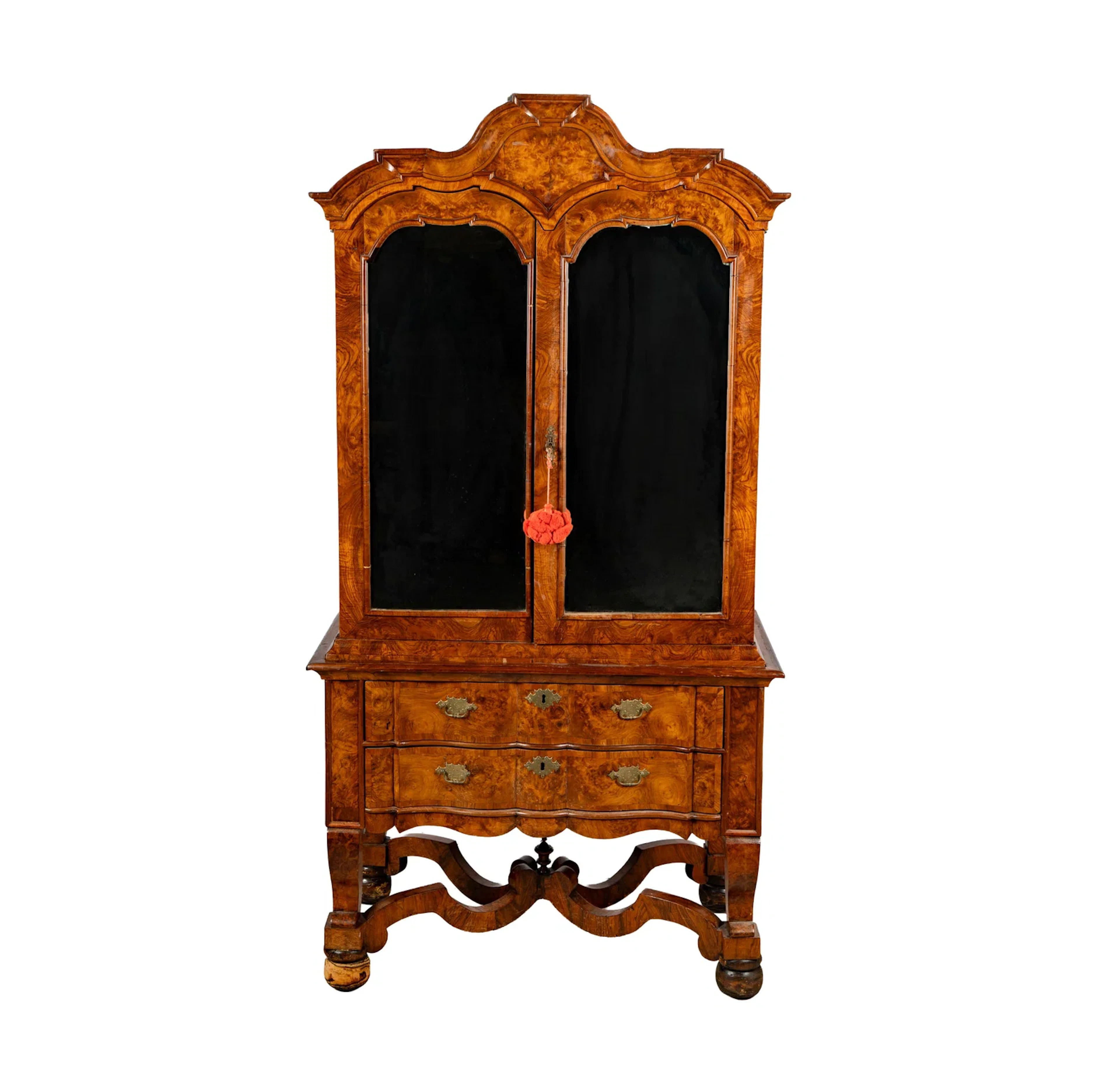 An Antique Dutch Burlwood Cabinet