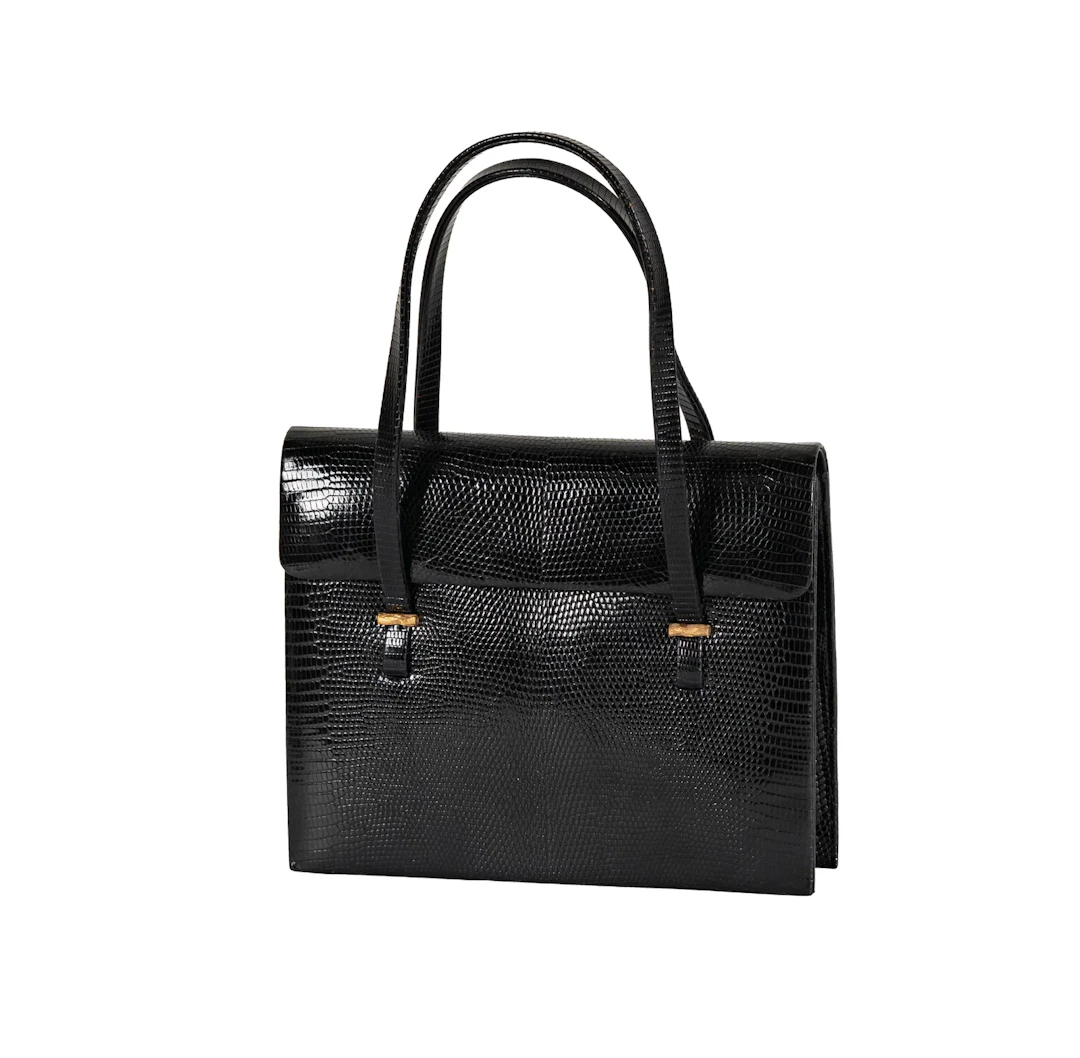 Lederer Black Leather Handbag