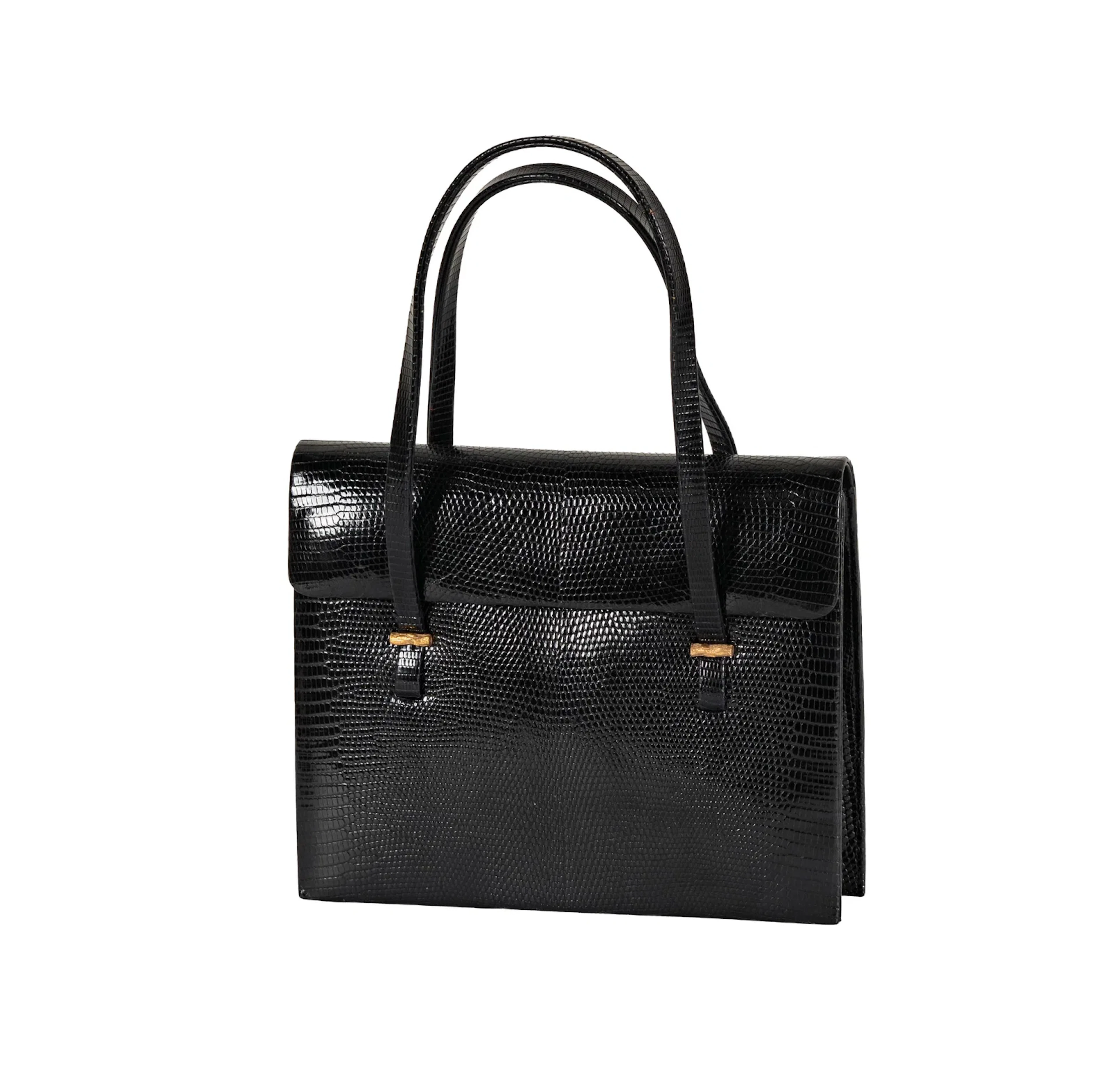 Lederer Black Leather Handbag