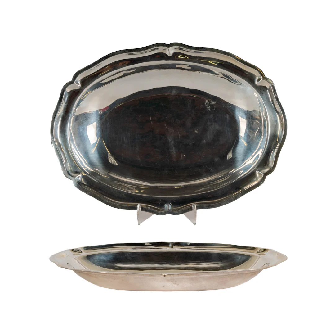 A Mexican Sterling Silver Oval Tray
