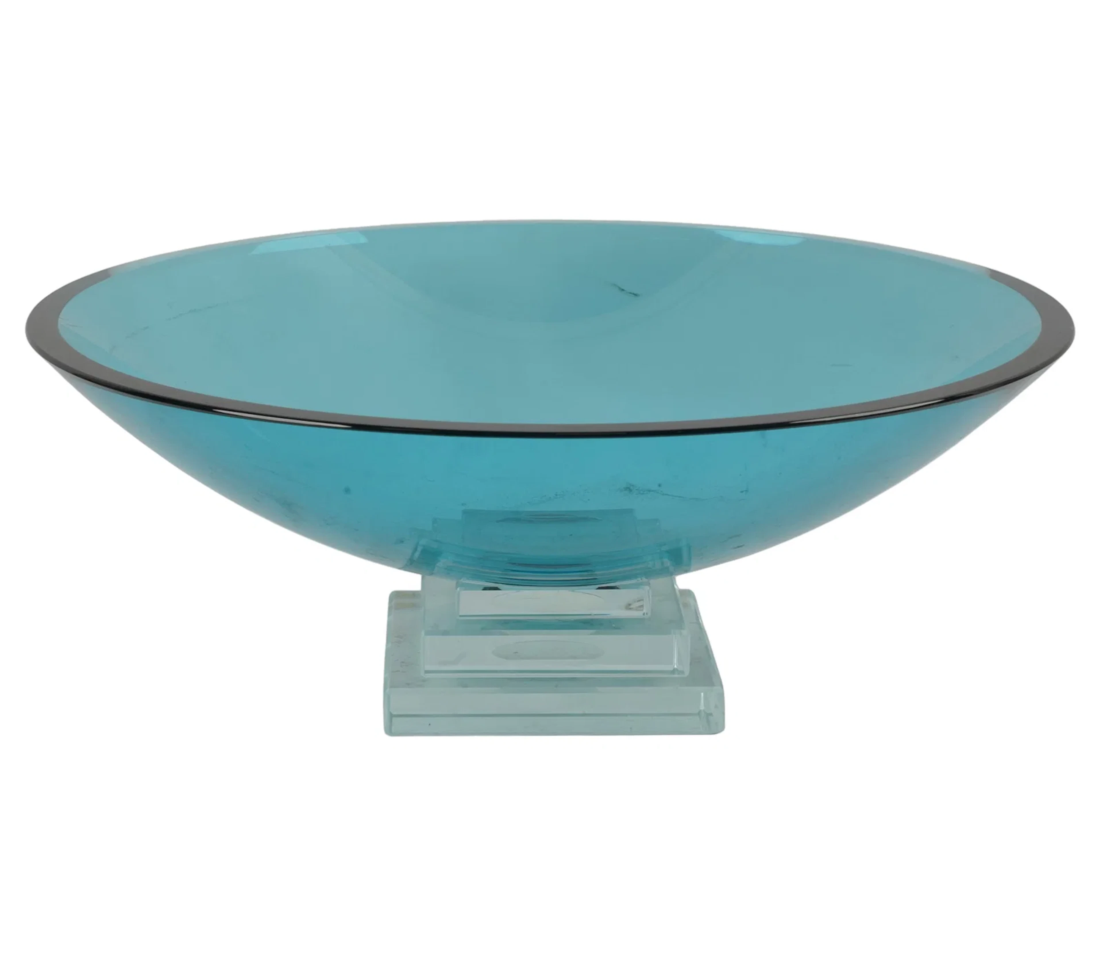 A Modern Glass Center-Piece Bowl