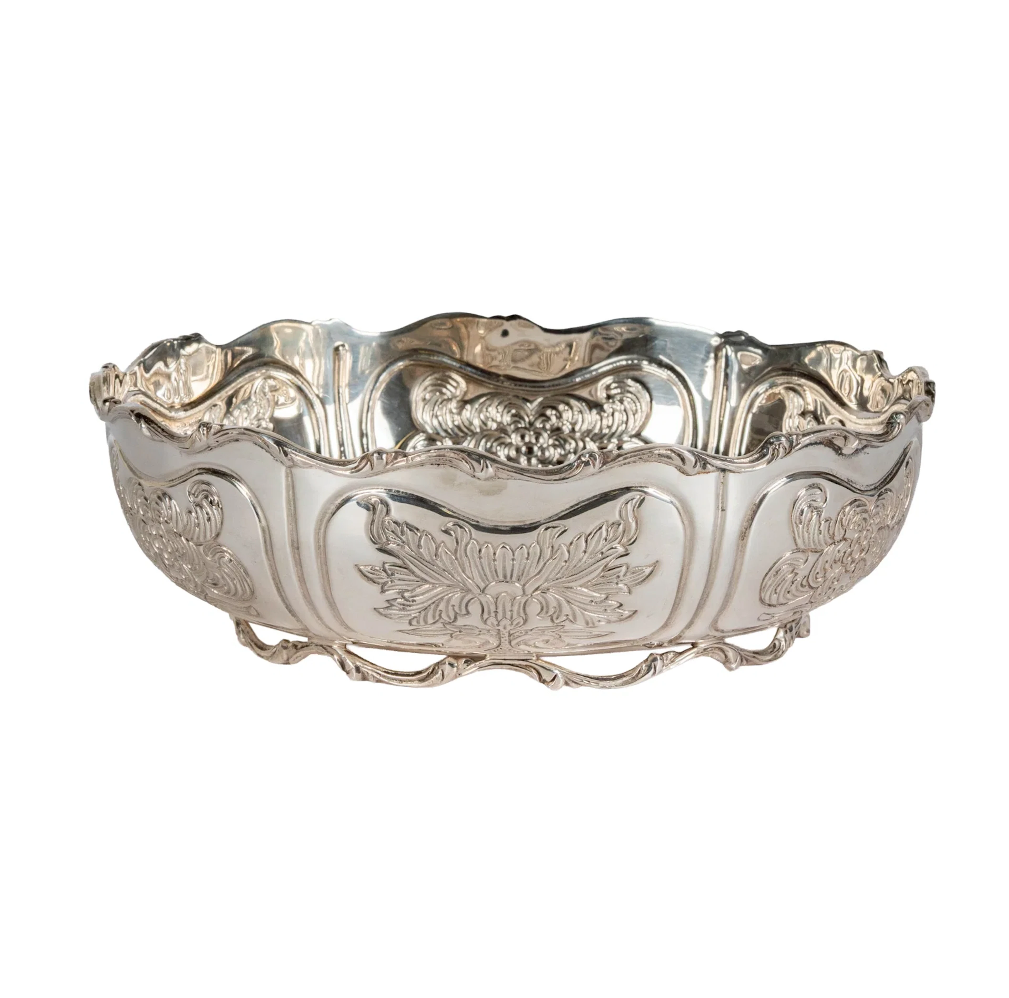 A Mexican Sterling Silver Footed Center Bowl