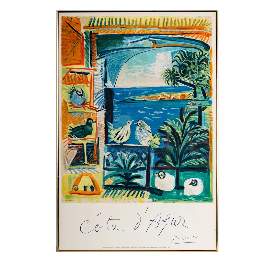 Vintage Cote d'Azur Picasso Poster