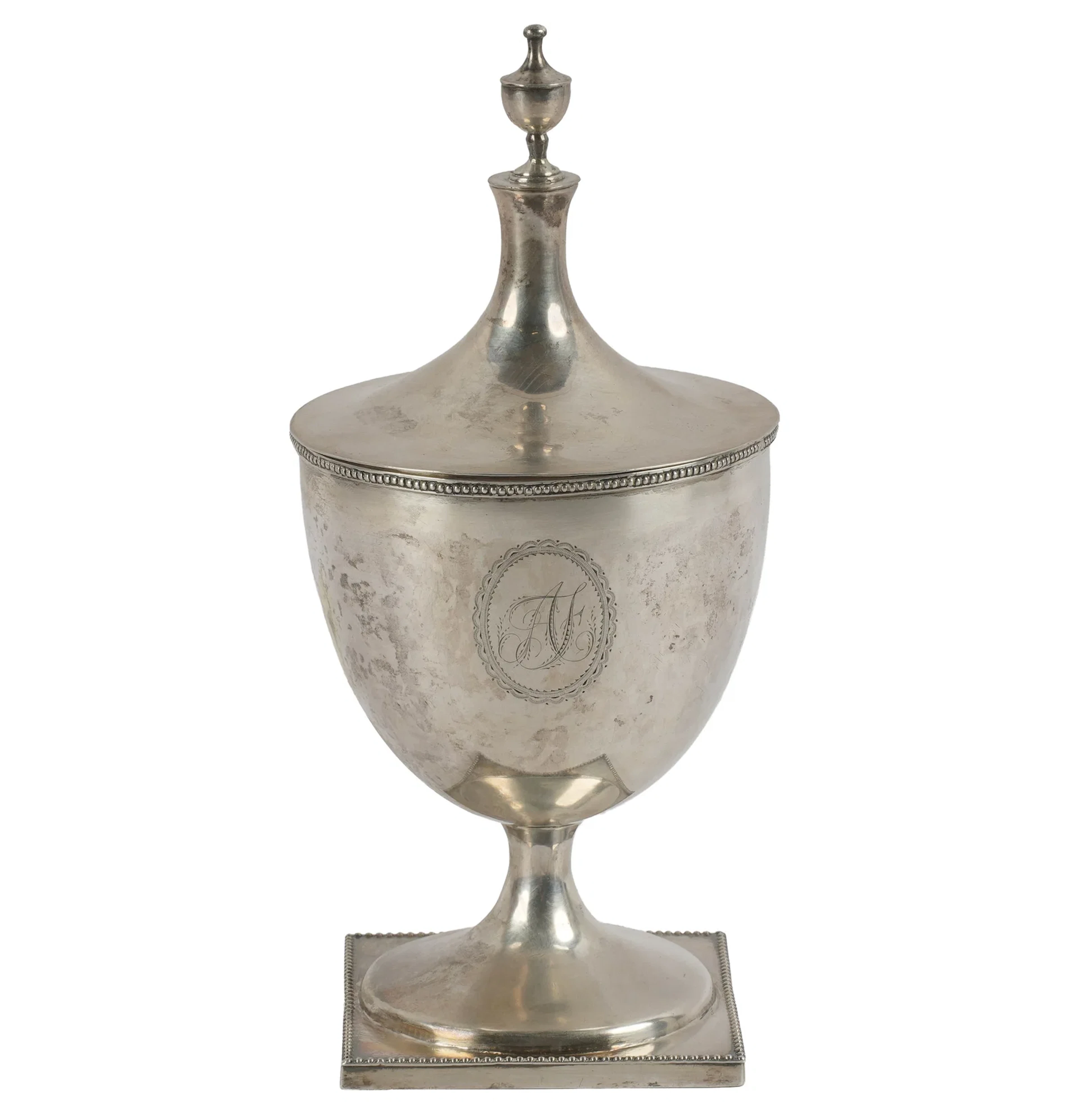 Antique American Silver Covered Bowl