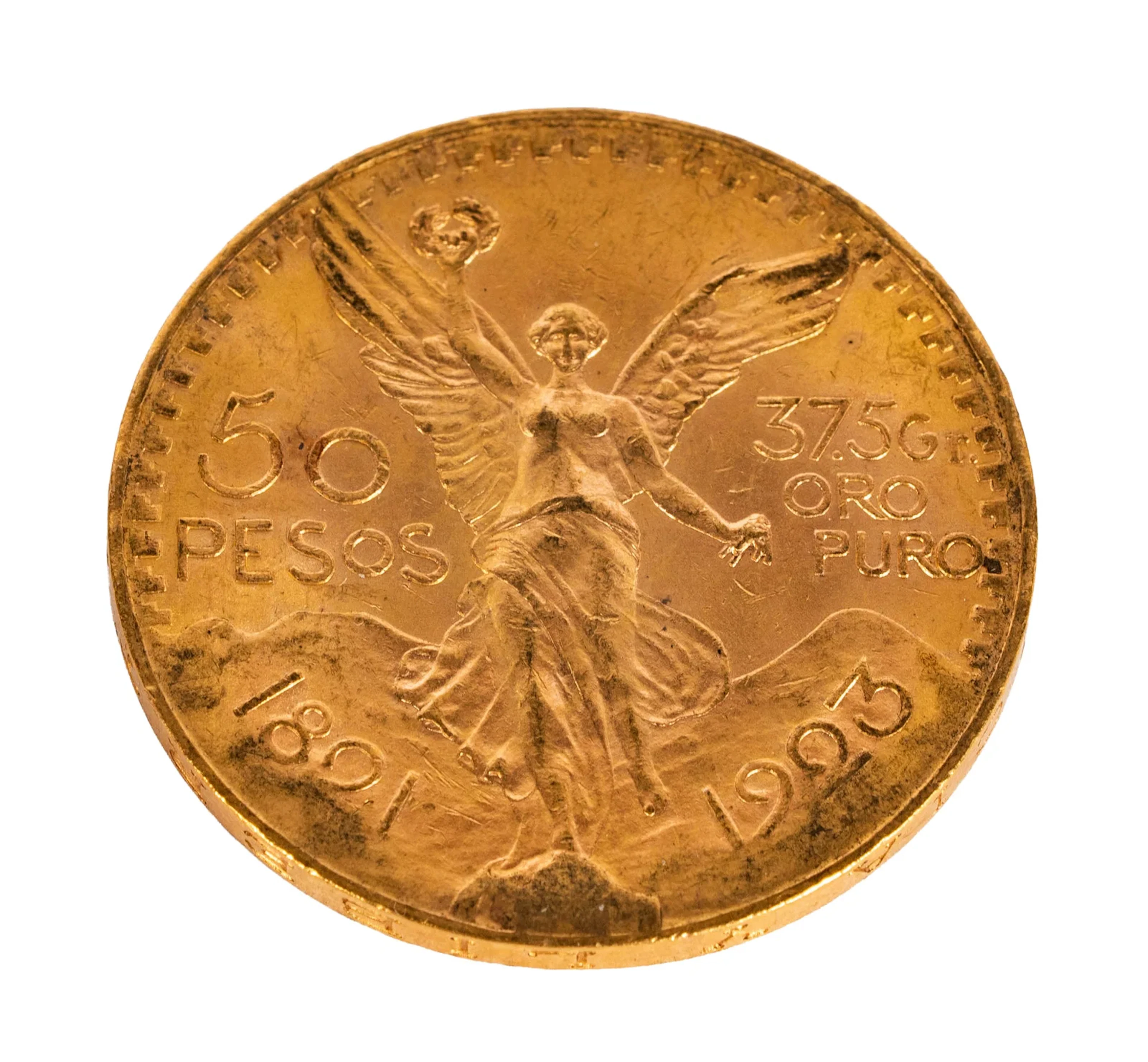 1923 Mexico 50 Pesos Gold Coin