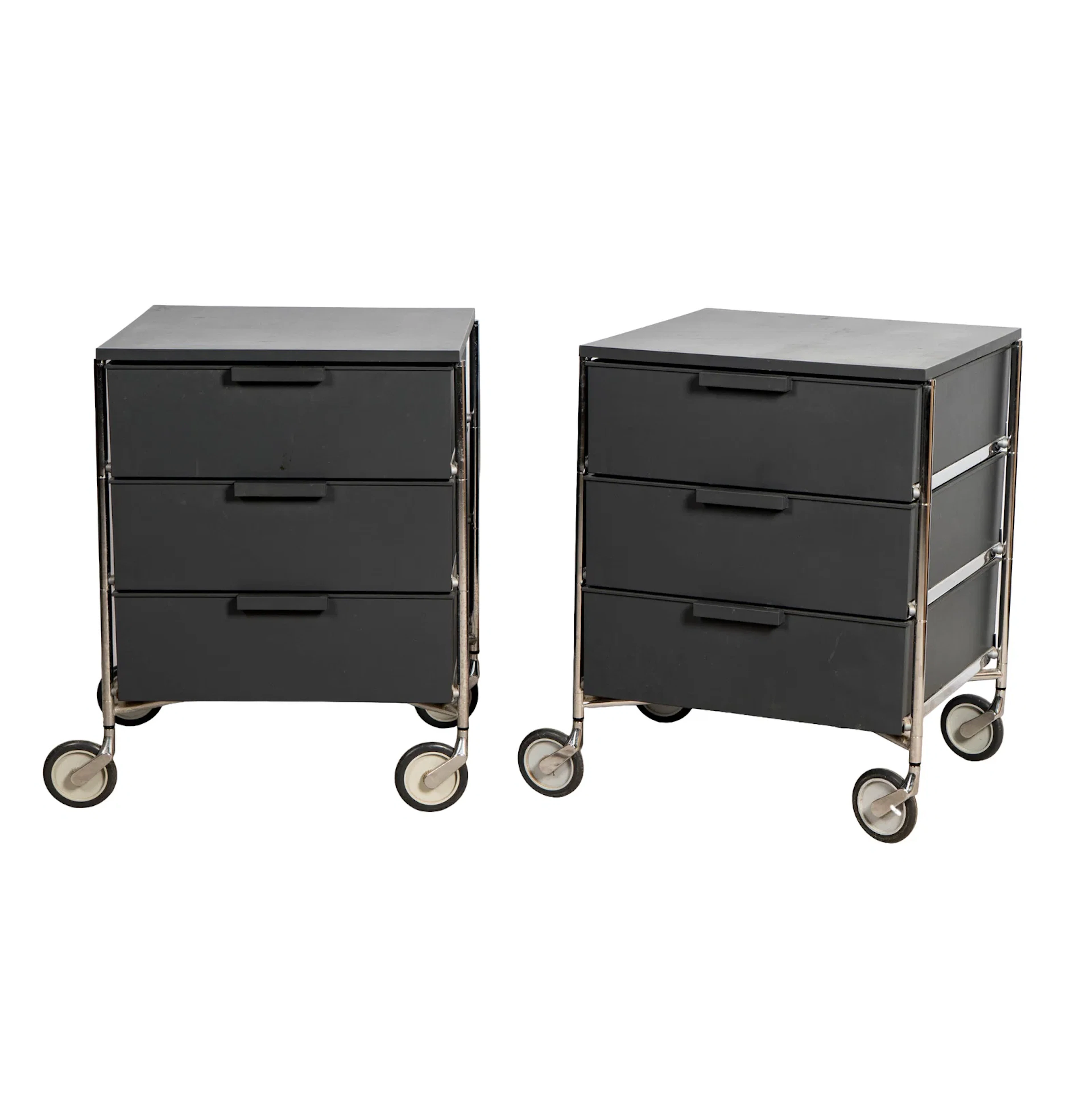 Antonio Citterio and Glen Oliver Low for Kartell, Pair of Mobil 3-Drawer