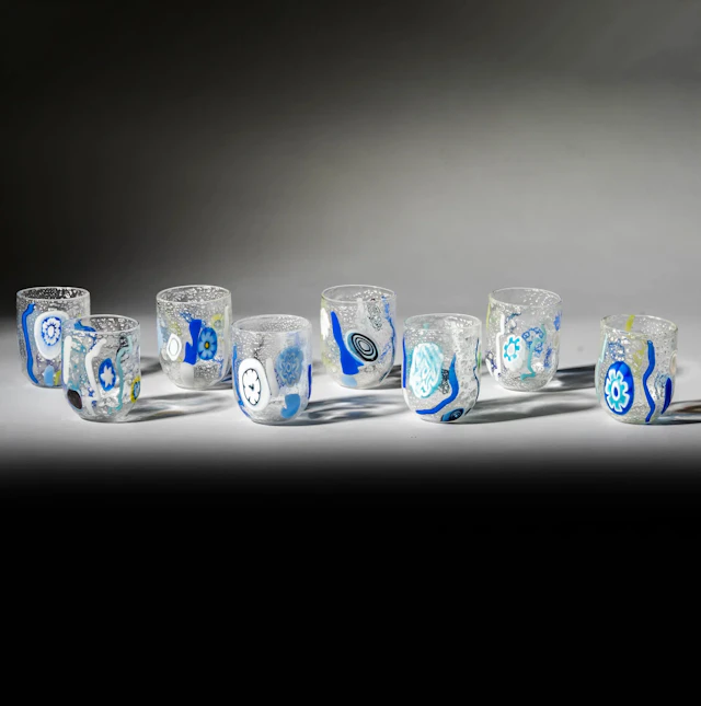 A Set of Murano Art Glass Tumblers