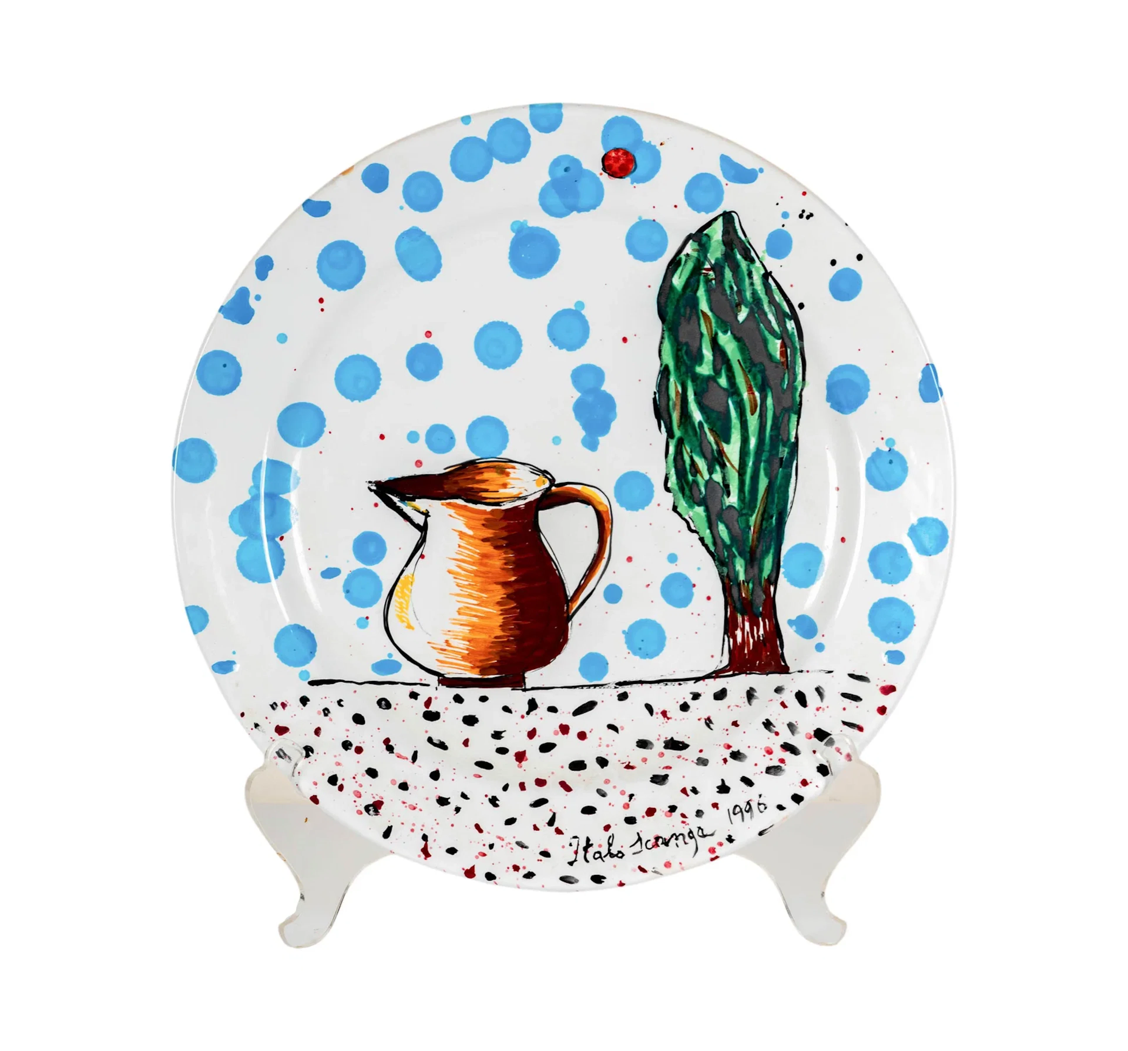 Italo Scanga for Grazia Deruta, Ceramic Charger