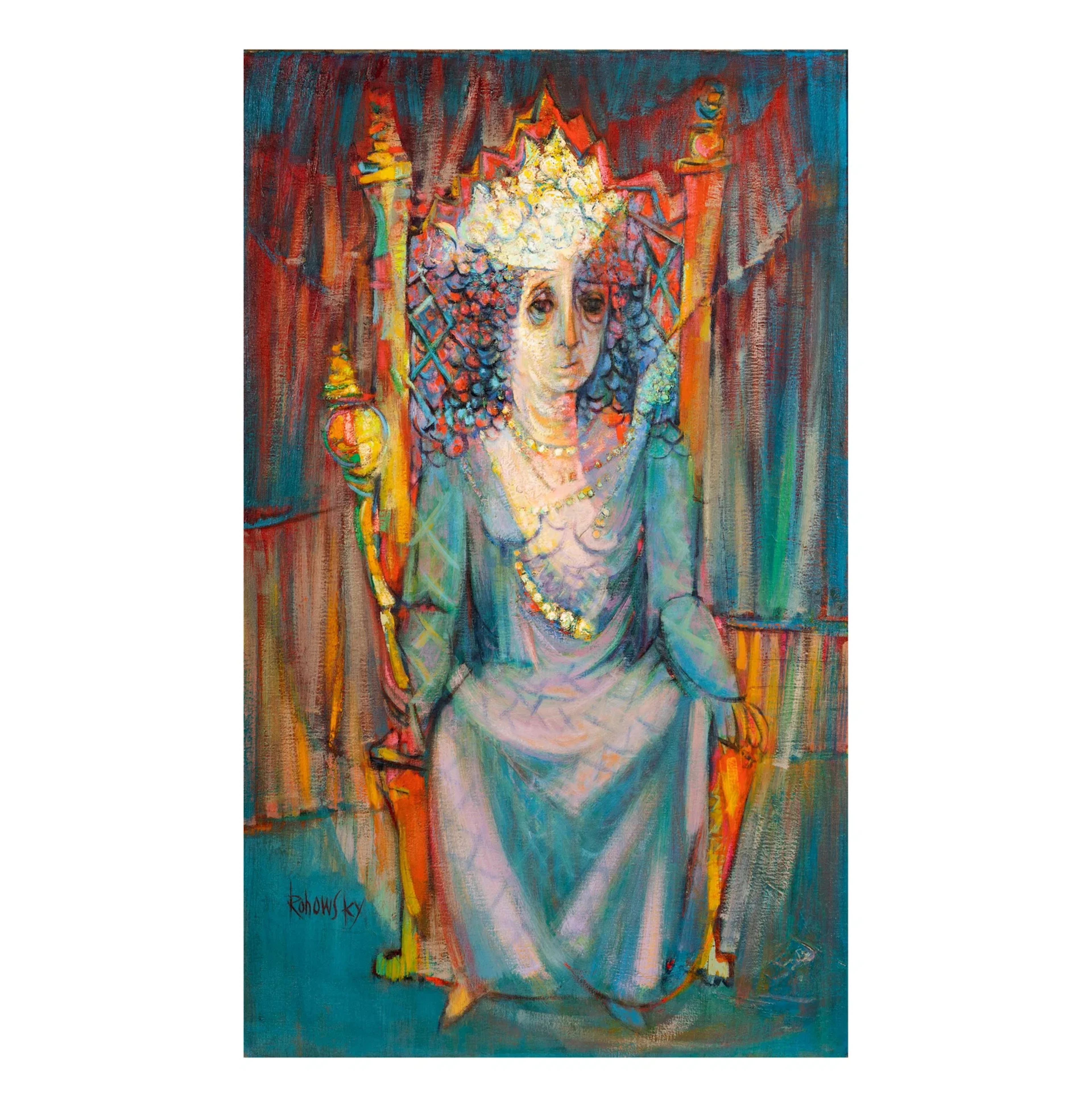 Seated Figure with Crown