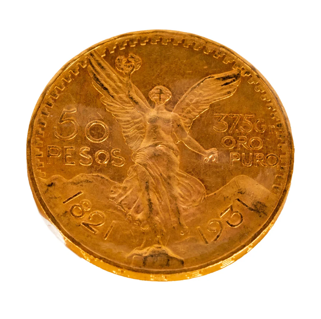 1931 Mexico 50 Pesos Gold Coin