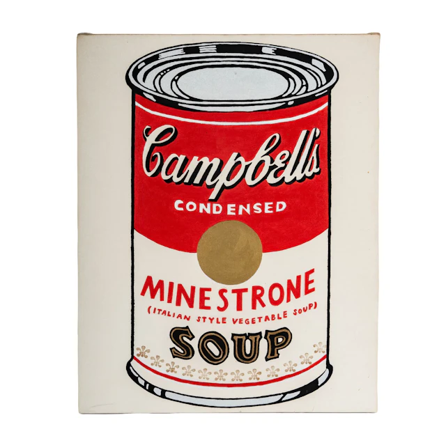 Mike Bidlo, American b.1953, Not Warhol's Campbell's Soup Cans