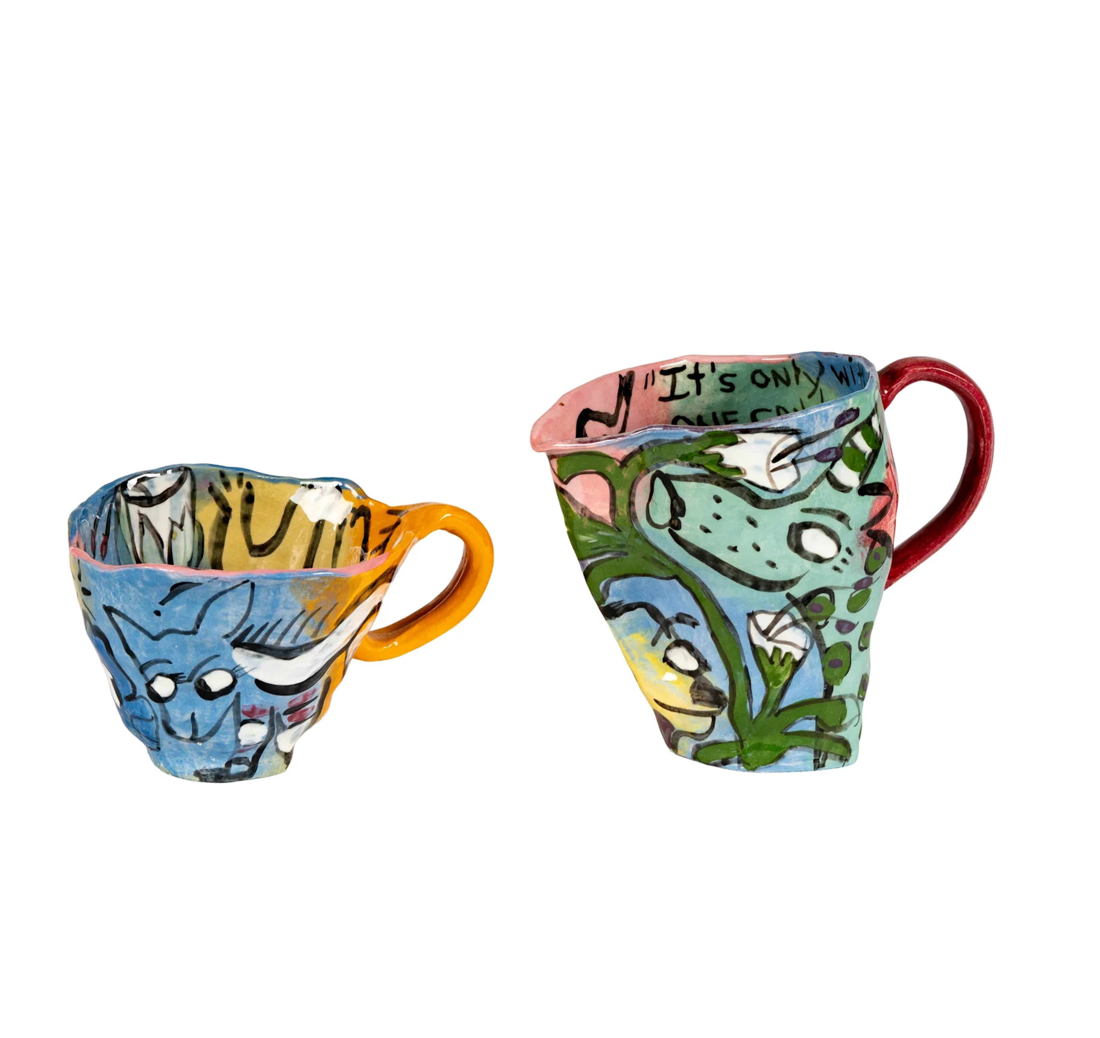 Toni Lawrence (20th Century): Two Mugs