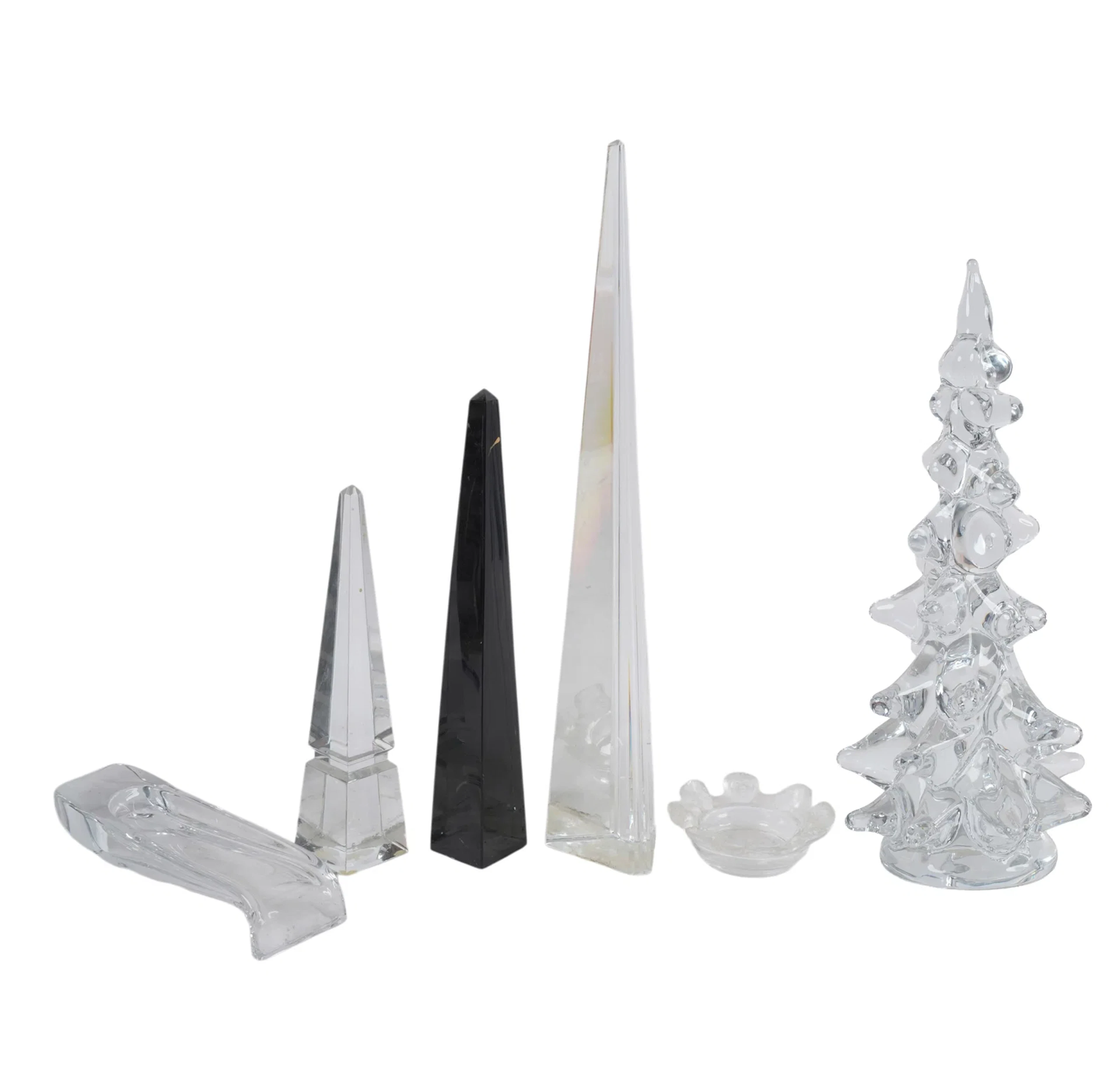 Group of Designer Crystal Table Articles