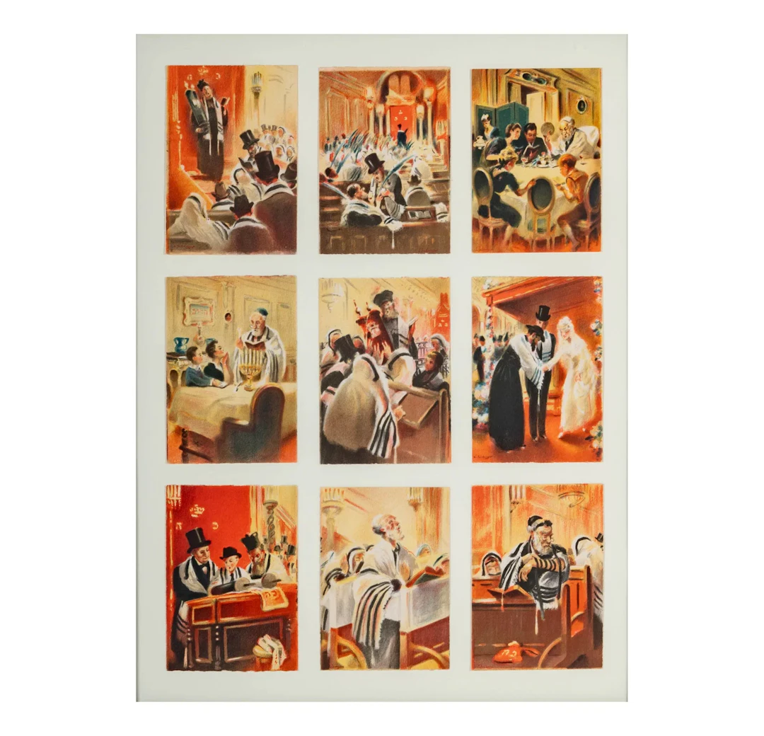 Samuel Seeberger (20th Century): Framed Postcards