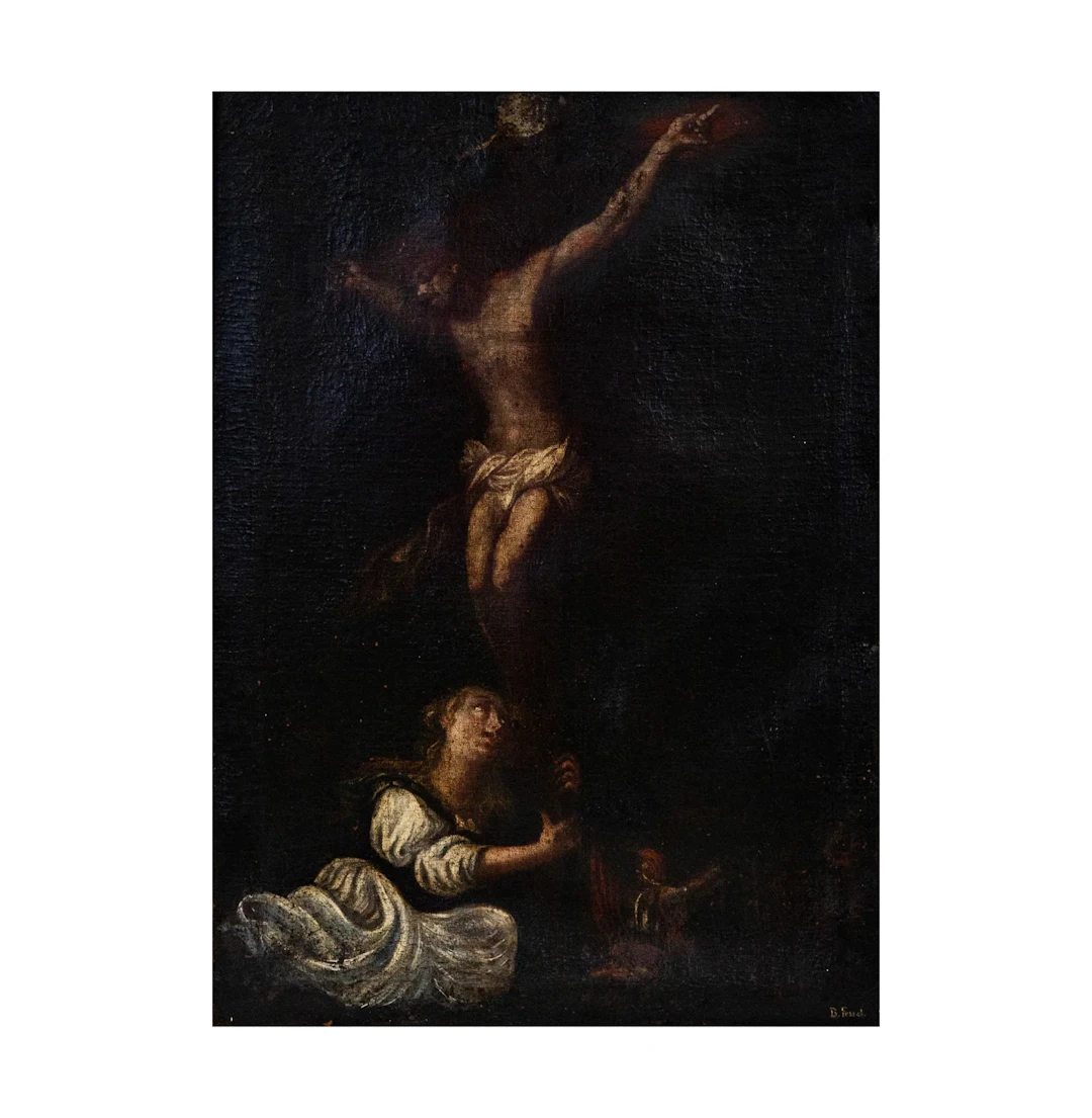 A Continental School: 17th Century, Christ and Mary Magdalene